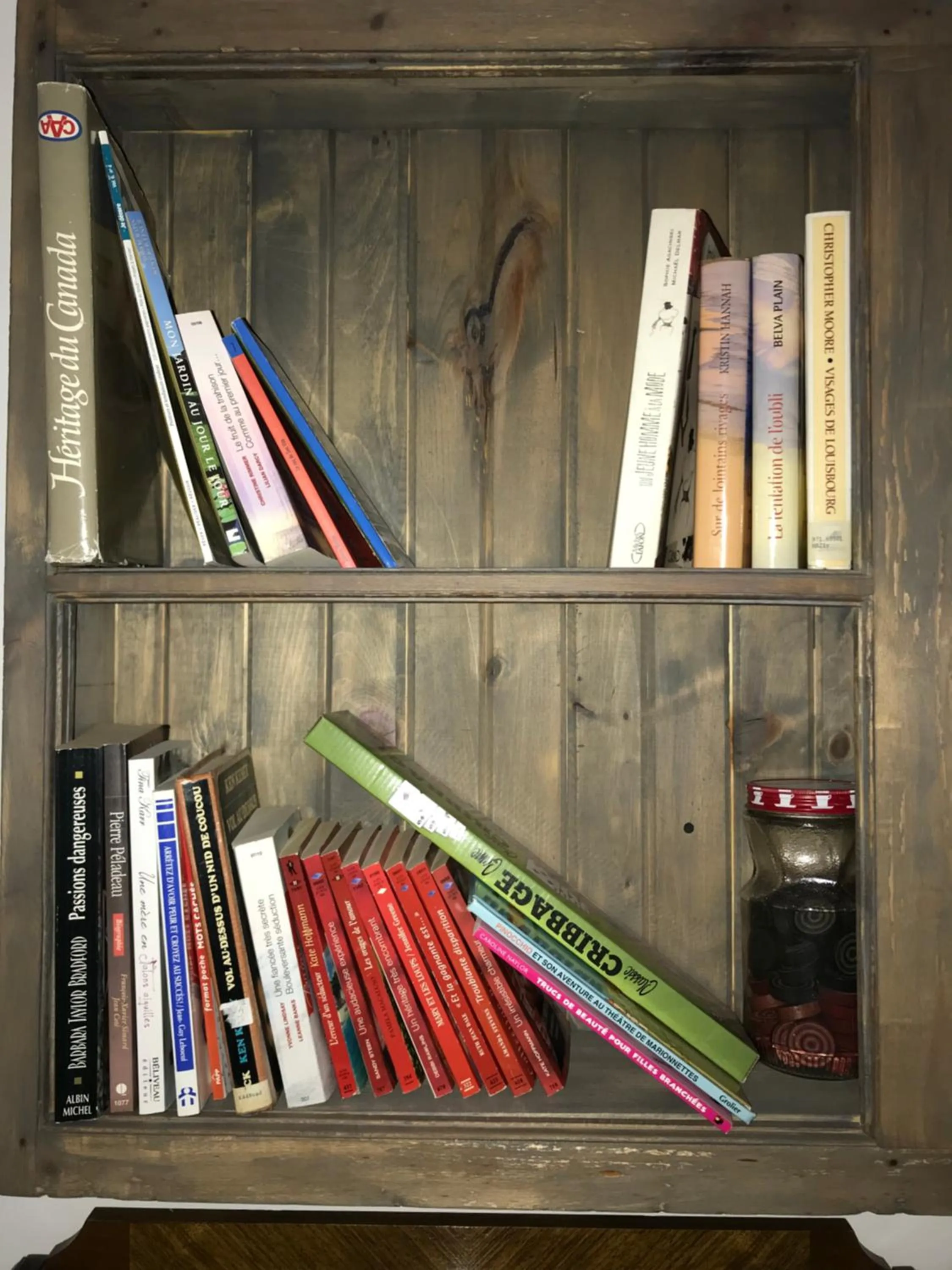 Library in La Maison des Éboulis
