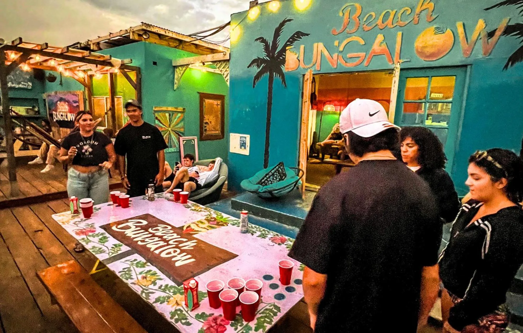 Patio in ITH San Diego Beach Bungalow Surf Hostel