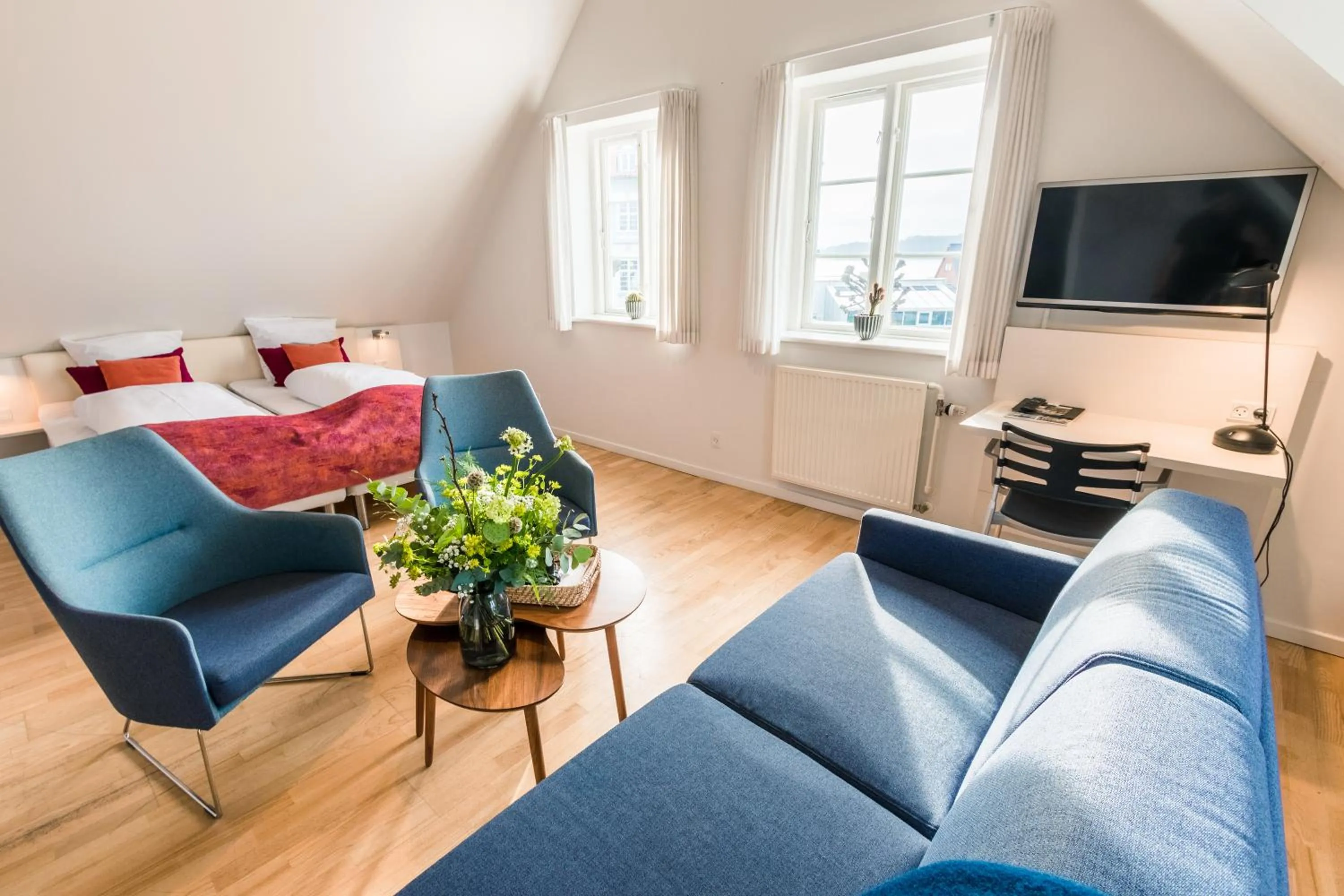 Bed in Sixtus Sinatur Hotel & Konference