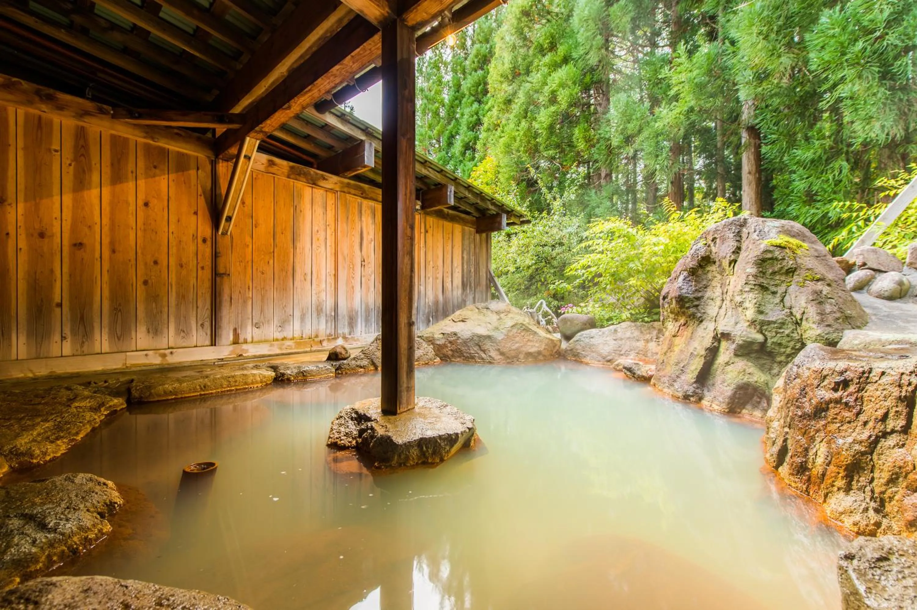 Hot Spring Bath in Yunohirakan