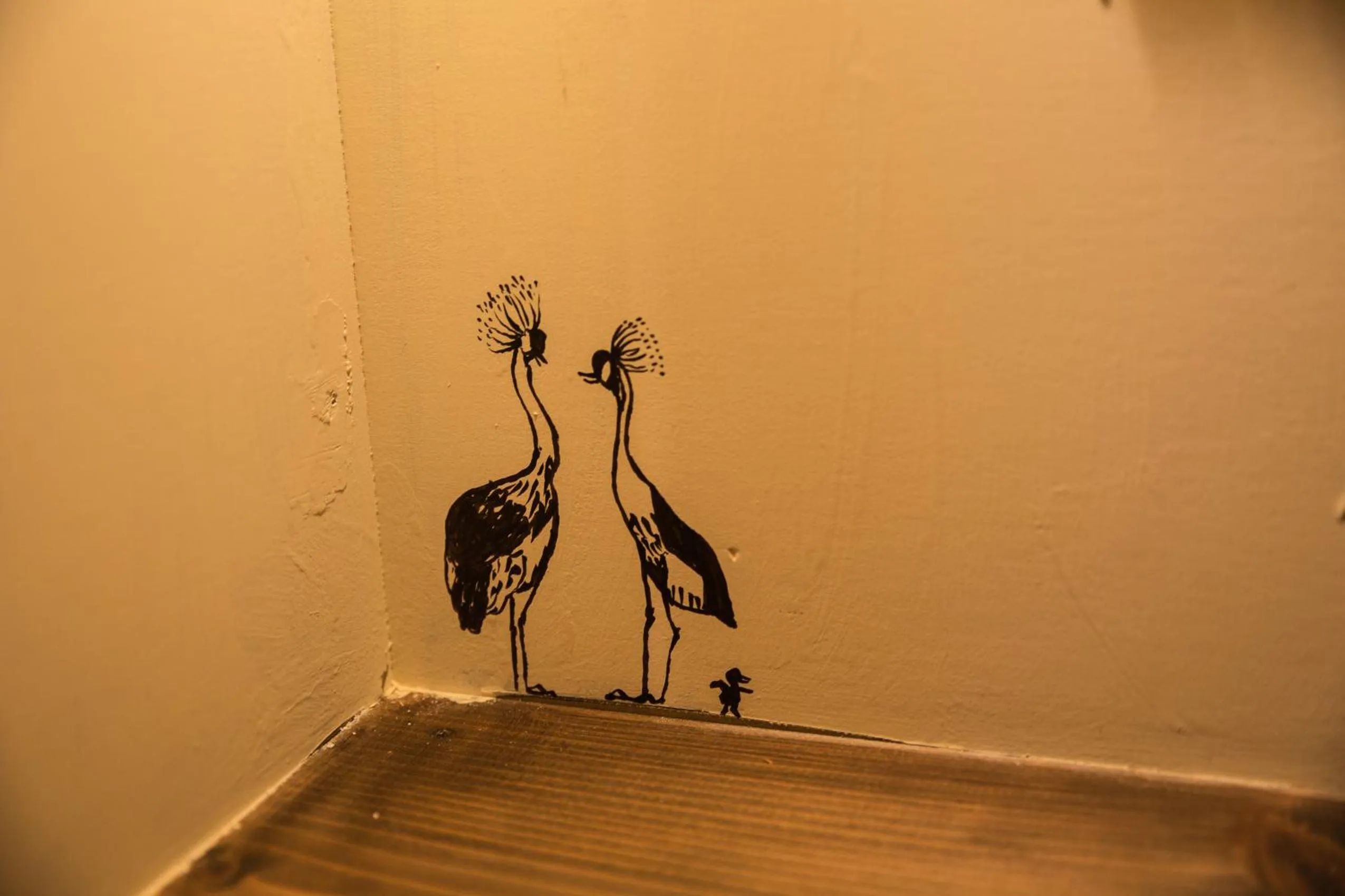 Decorative detail in Dot Hostel Nagano