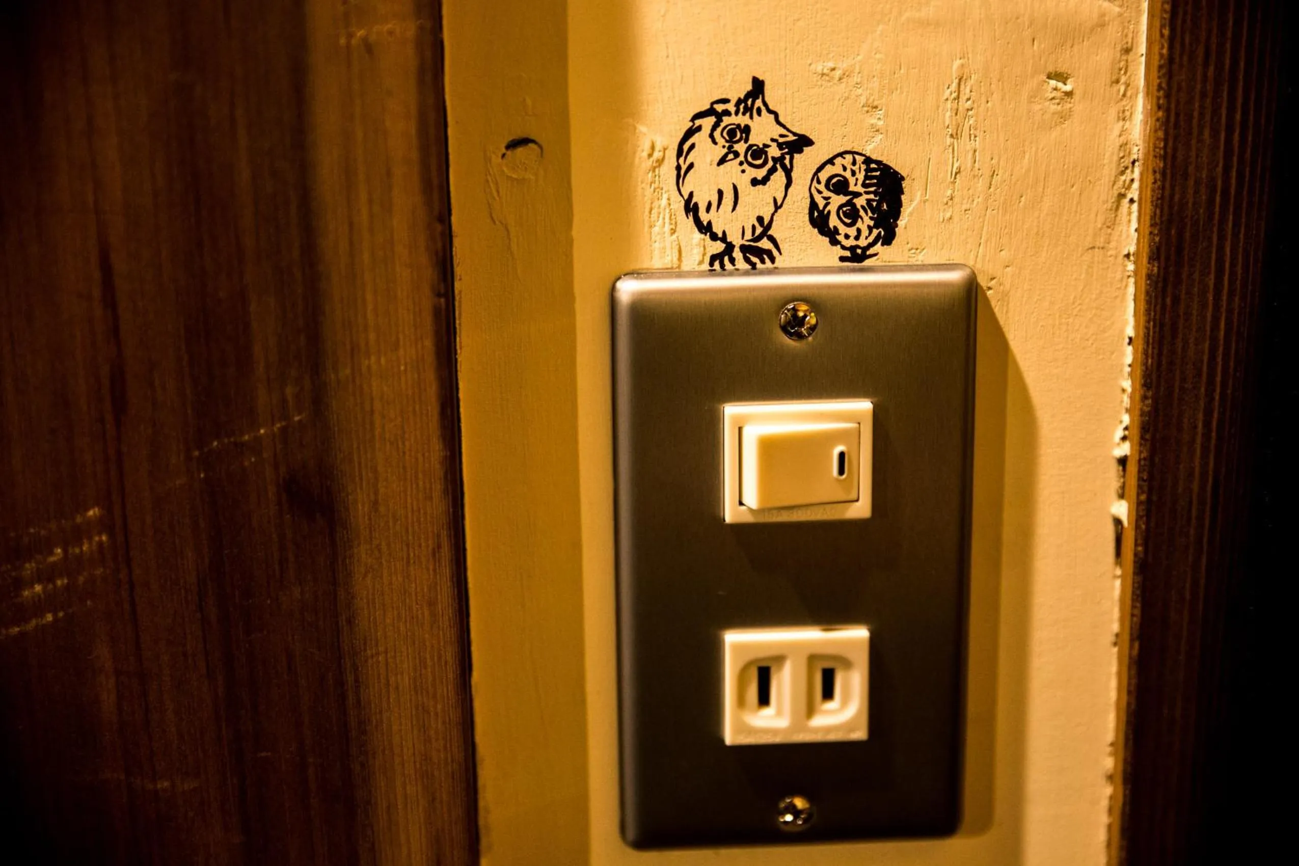 Decorative detail in Dot Hostel Nagano