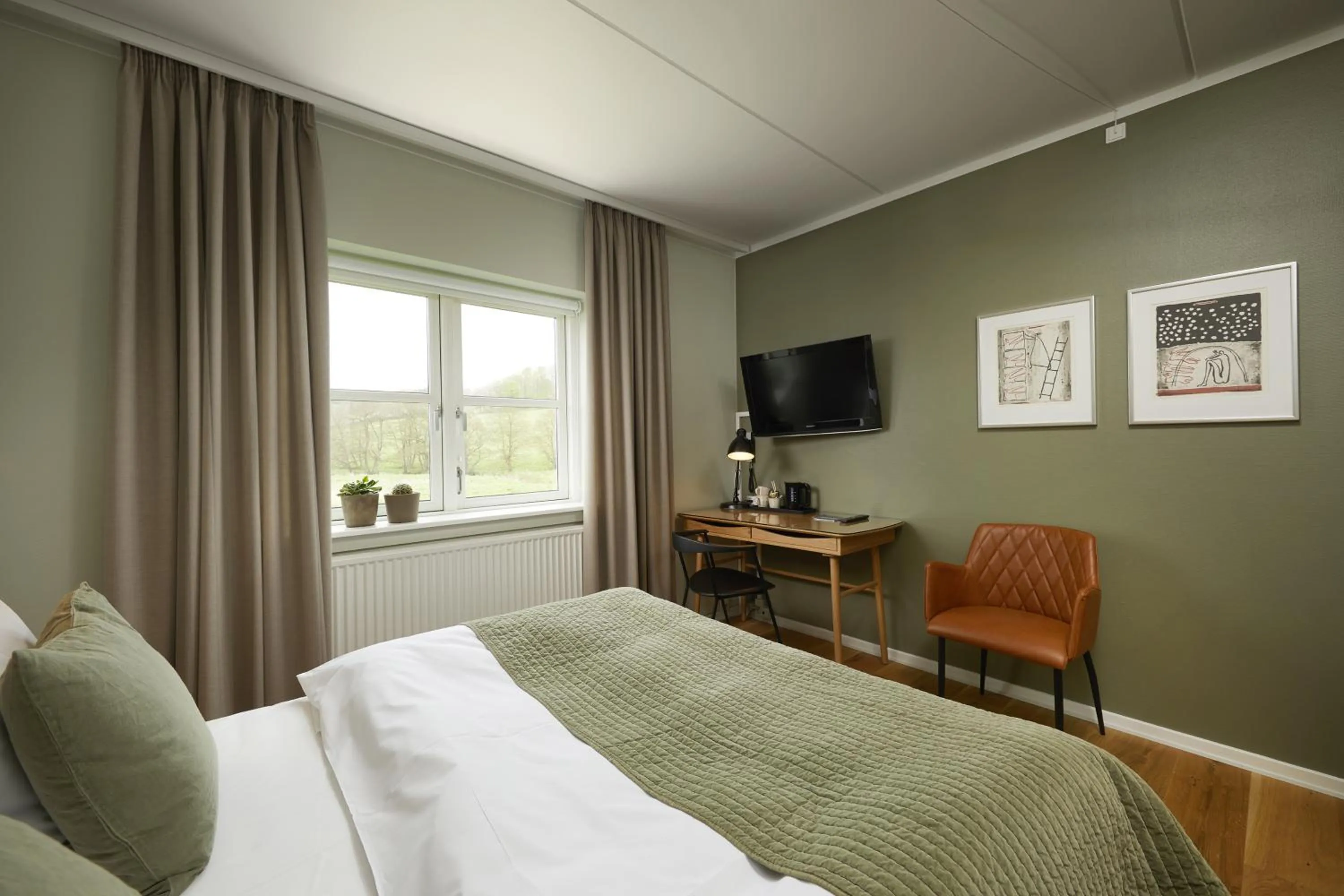 Bed in Haraldskær Sinatur Hotel & Konference