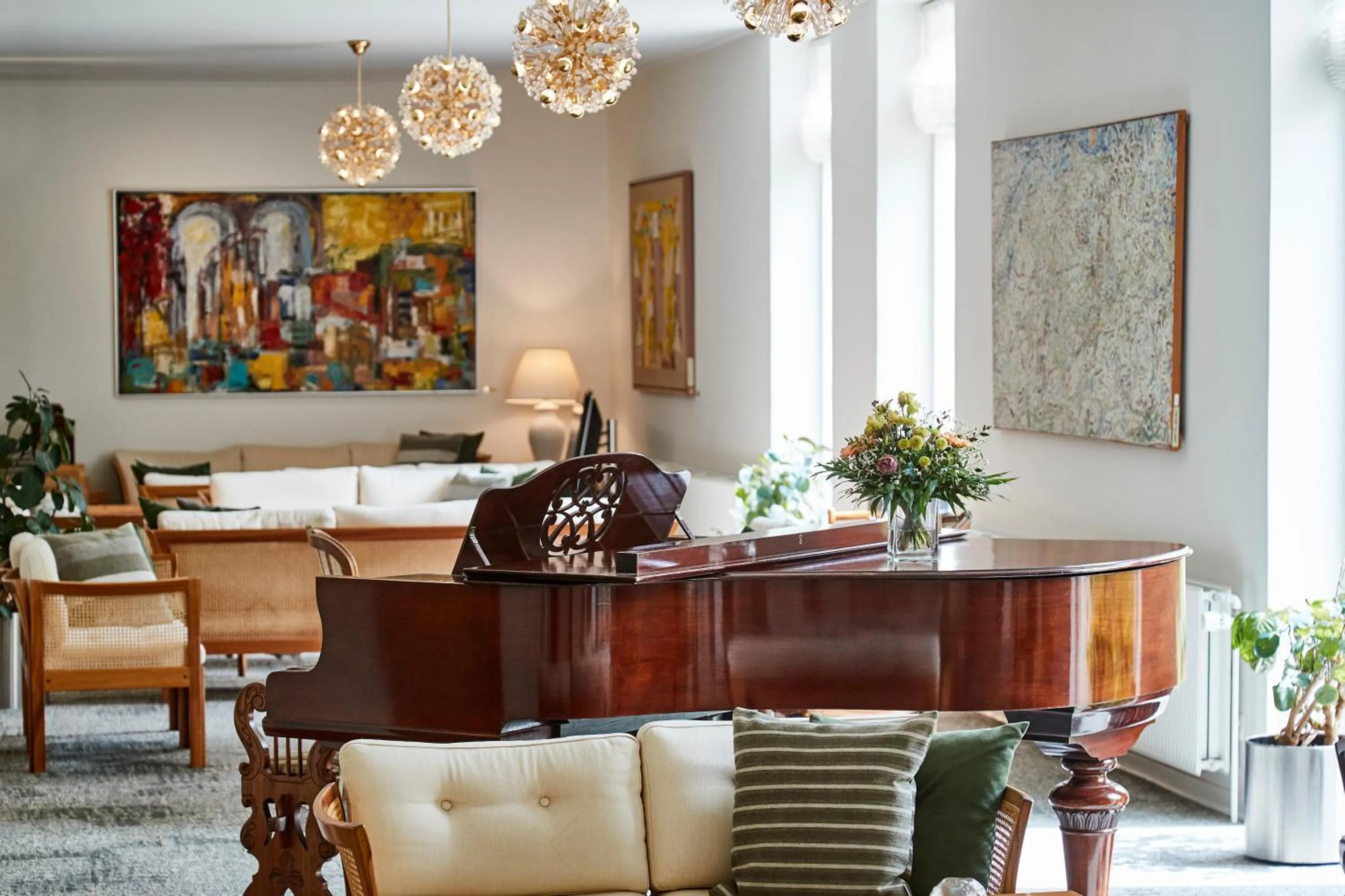 Lobby or reception in Gl Skovridergaard