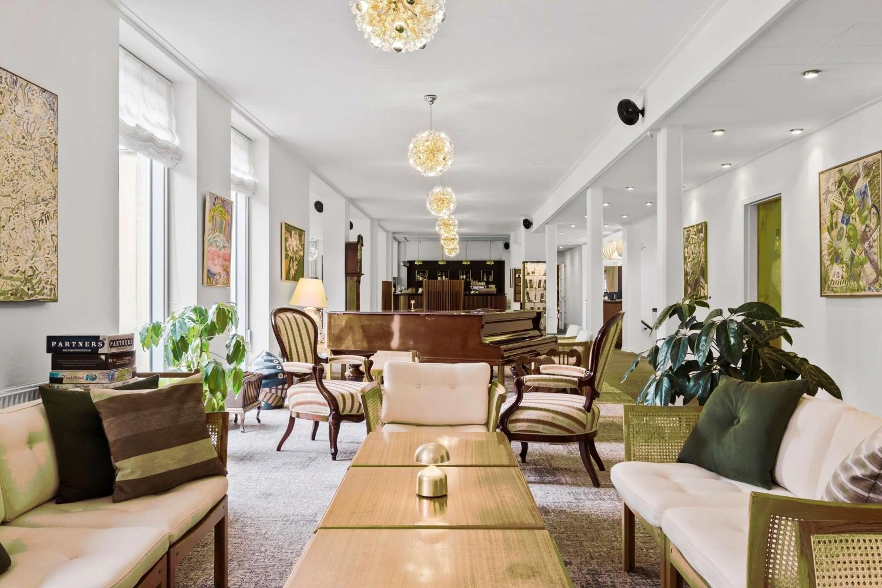 Lounge or bar in Gl Skovridergaard