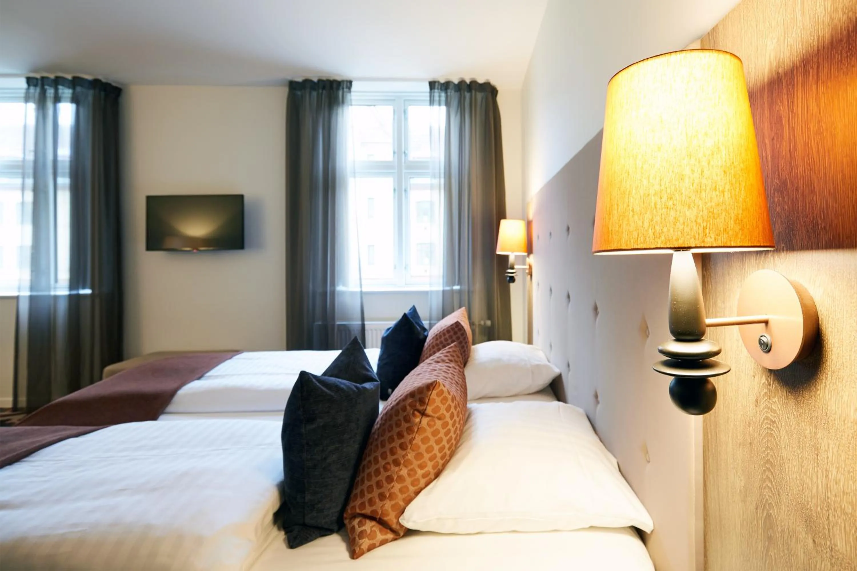 Bed in Hotel Vejlefjord