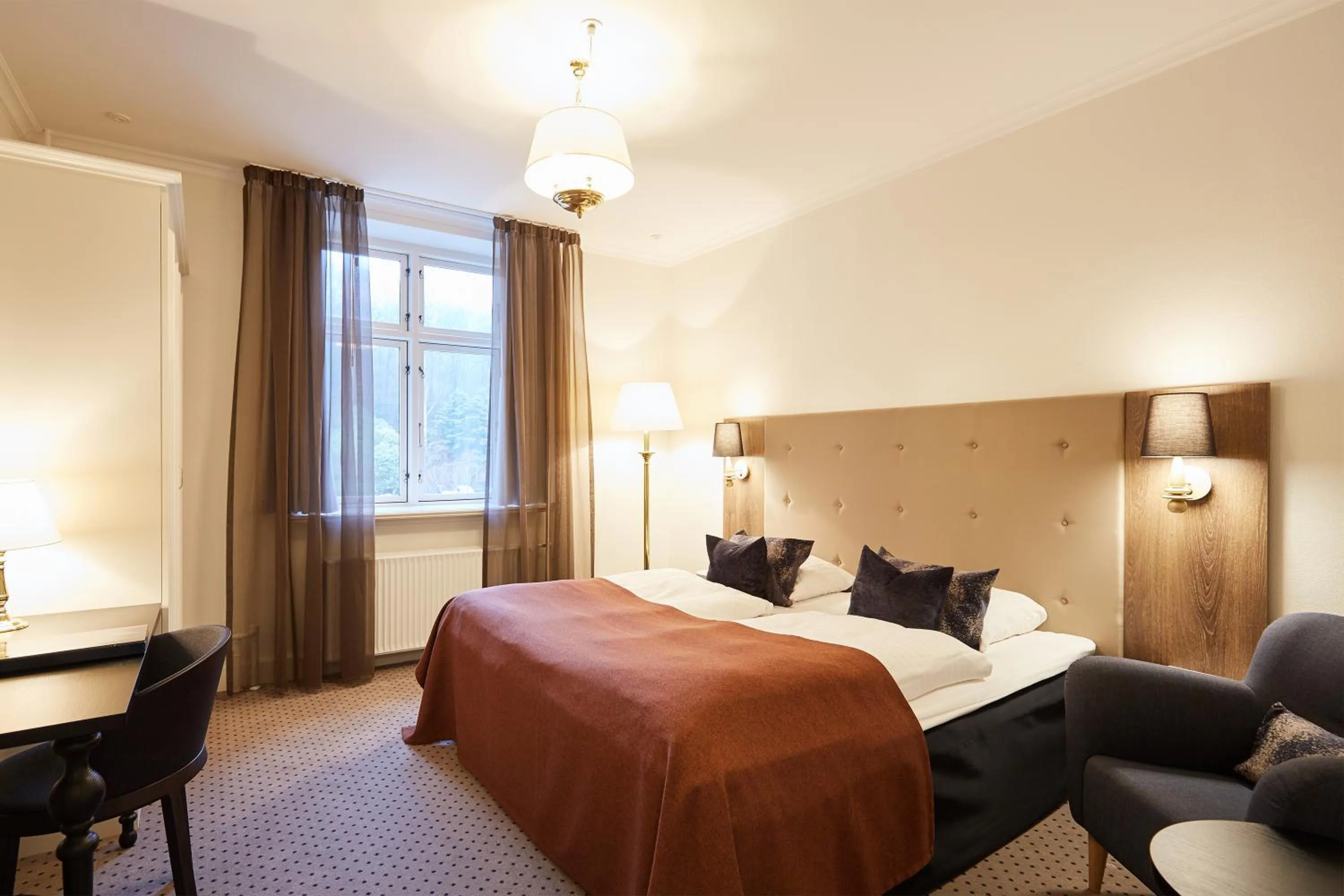 Bed in Hotel Vejlefjord