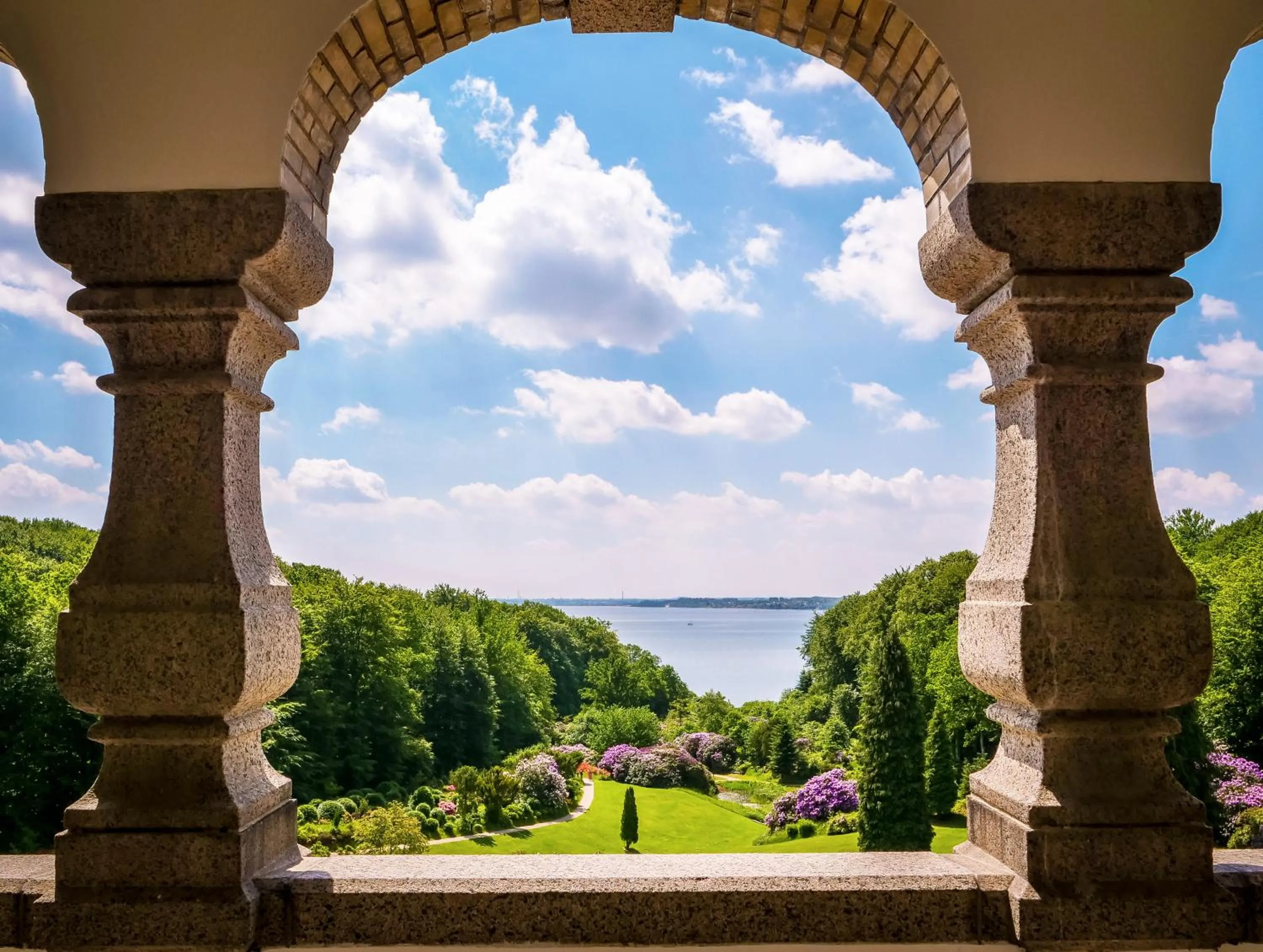 Garden in Hotel Vejlefjord