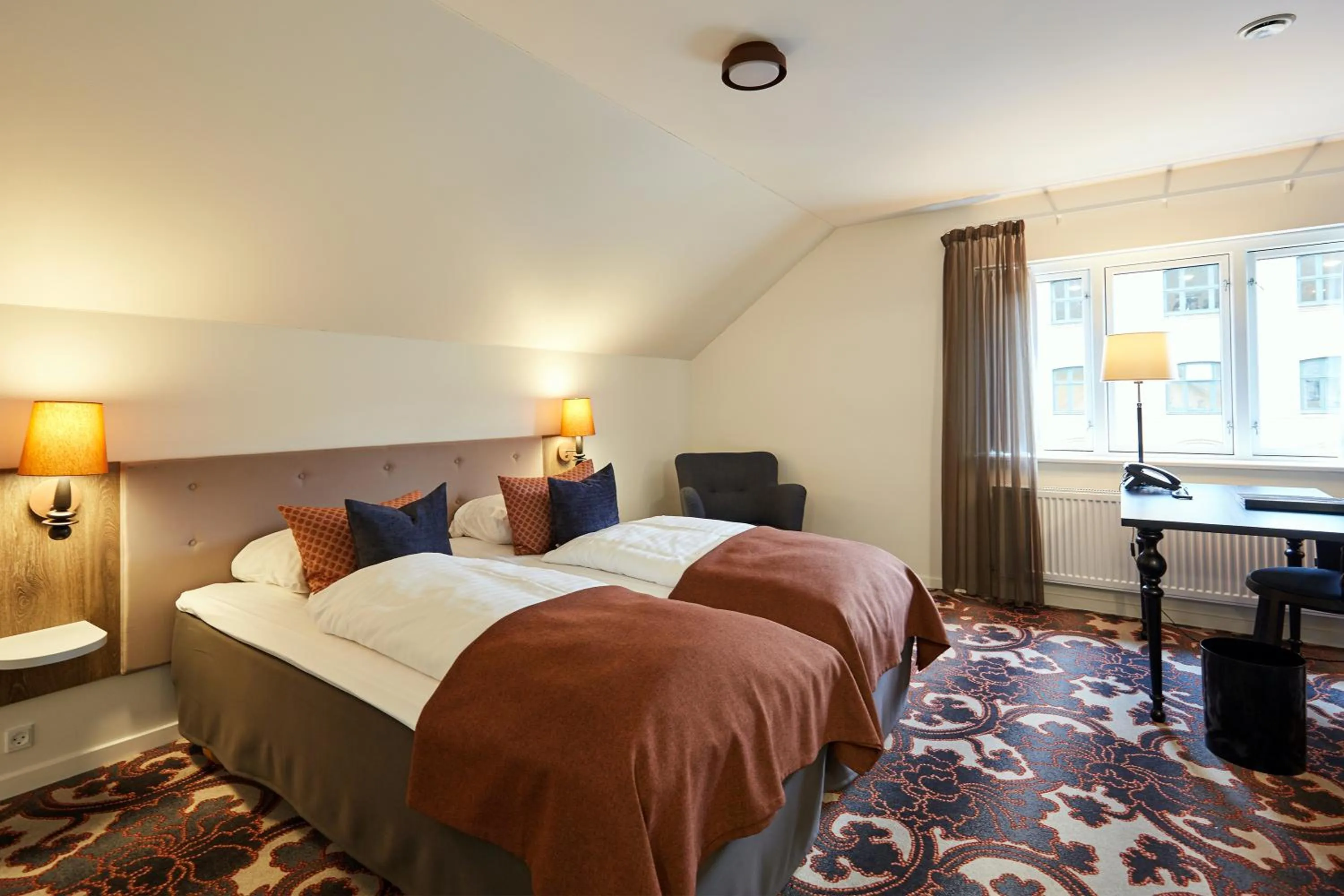 Bed in Hotel Vejlefjord