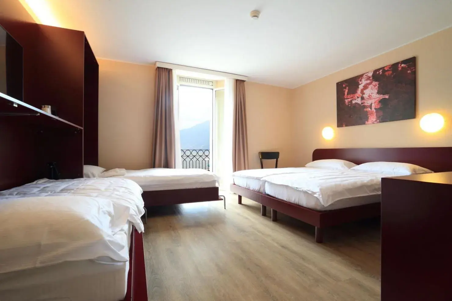 Bed in Hotel Elvezia Ascona Bed in Hotel Elvezia Ascona