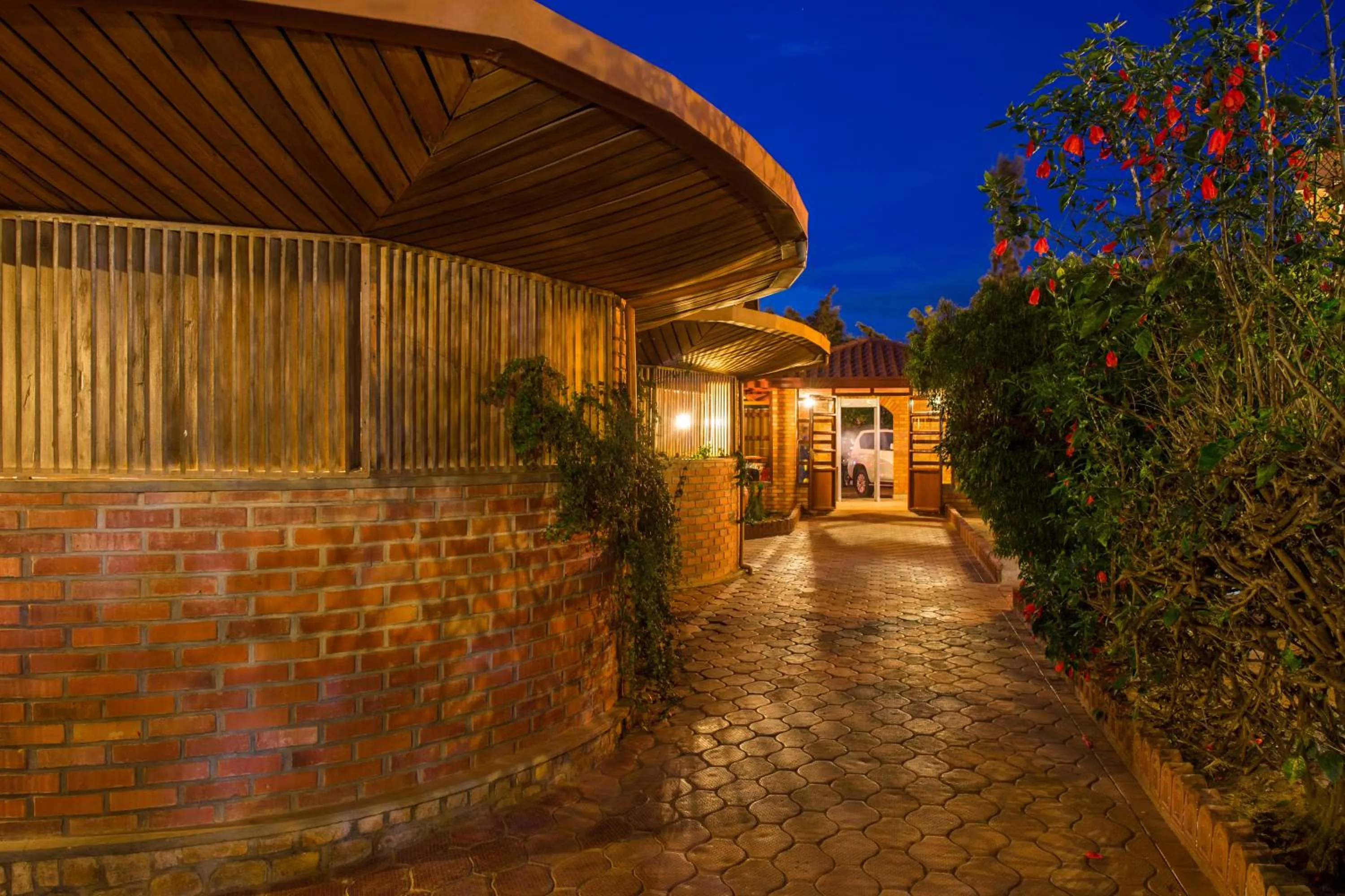 Property building in Hotel Chez Lando