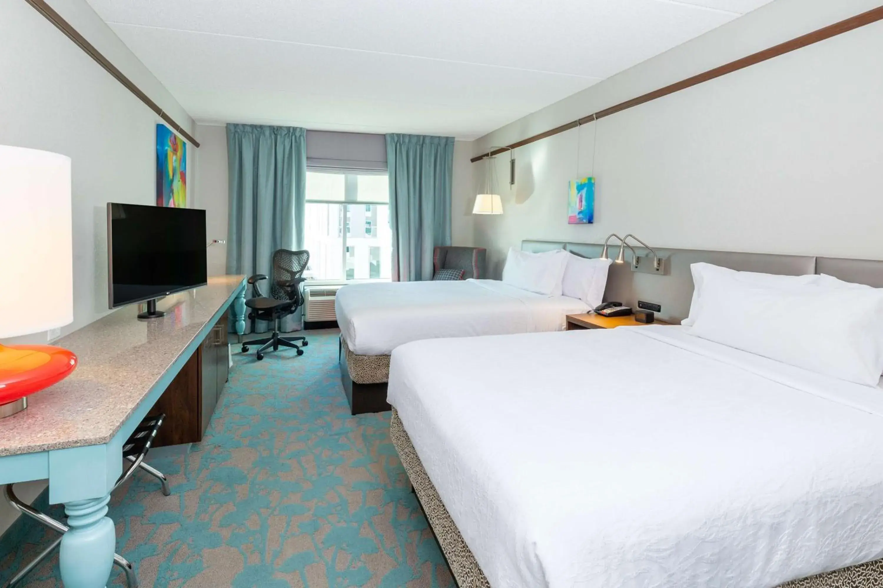 Queen Room with Two Queen Beds in Hilton Garden Inn Asheville Downtown Queen Room with Two Queen Beds in Hilton Garden Inn Asheville Downtown