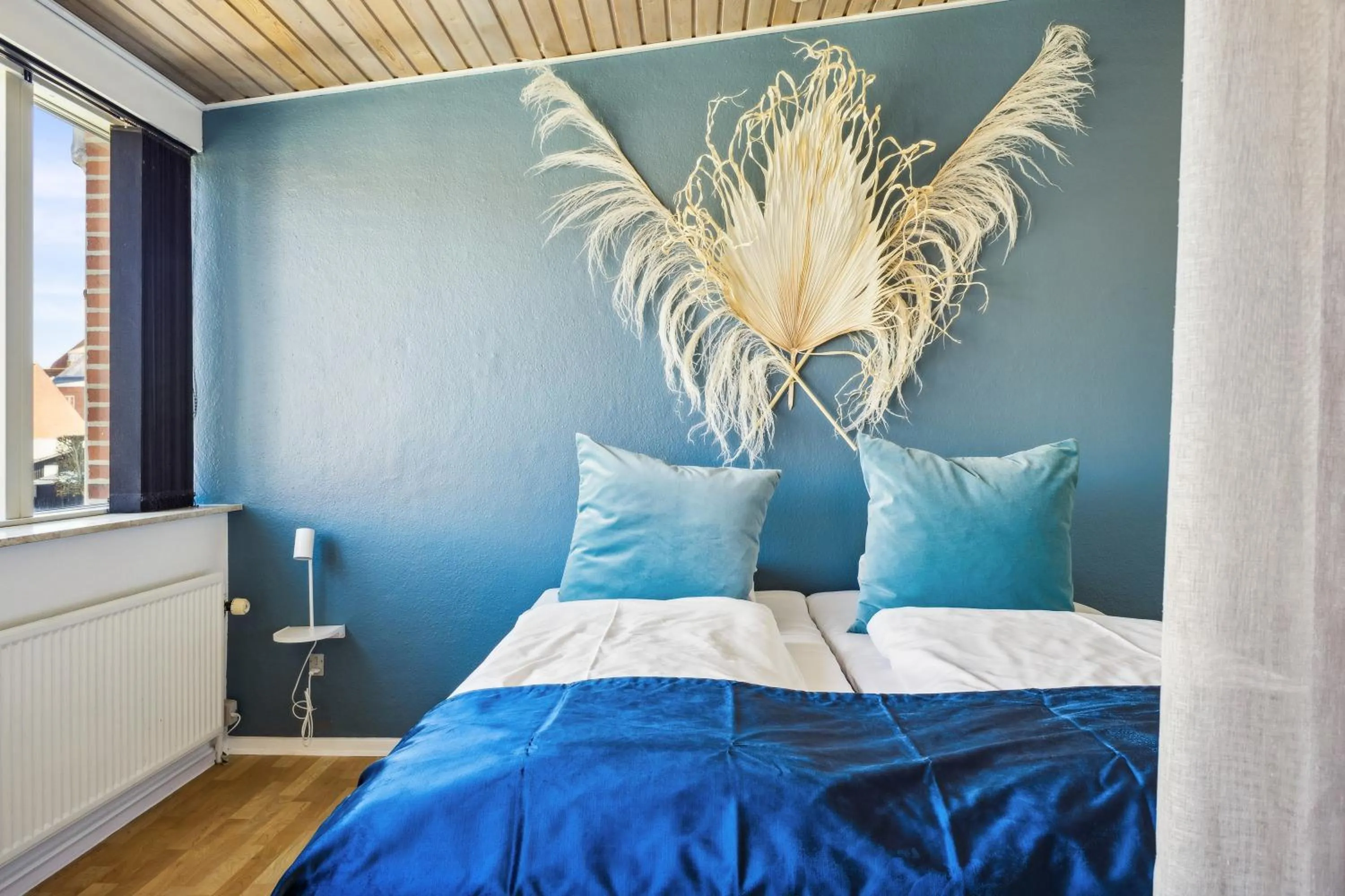 Bed in Hotel Ringkøbing