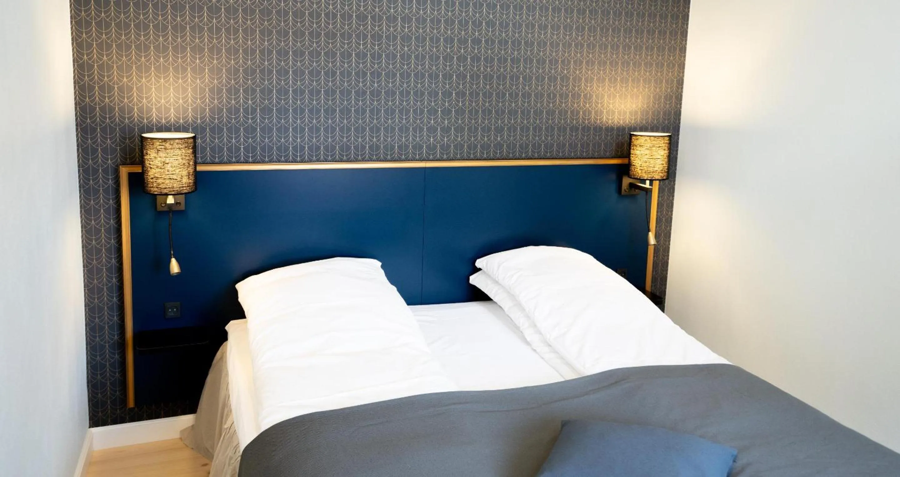 Bed in Hotel Ringkøbing