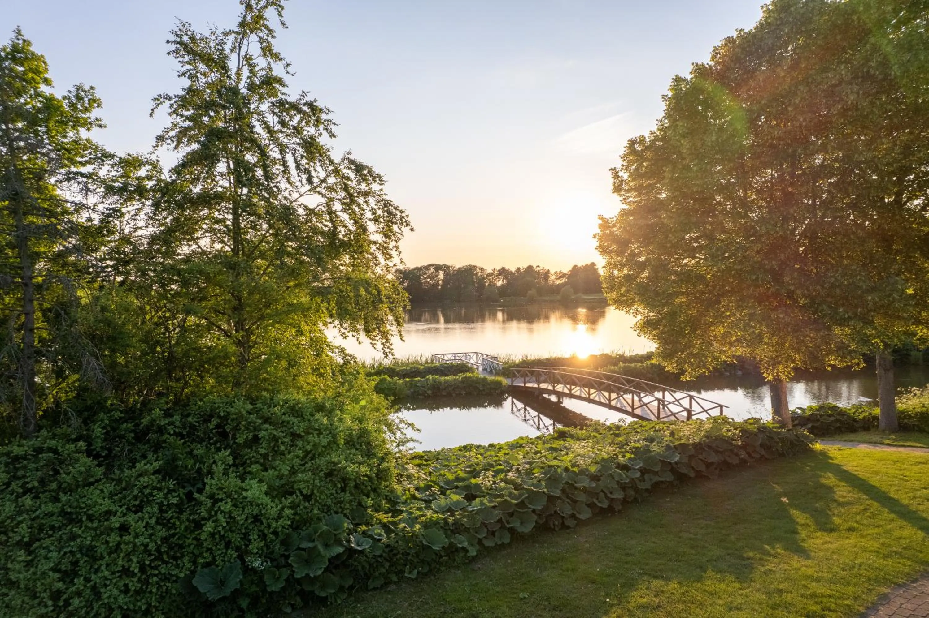 Garden in Hotel Sørup Herregaard