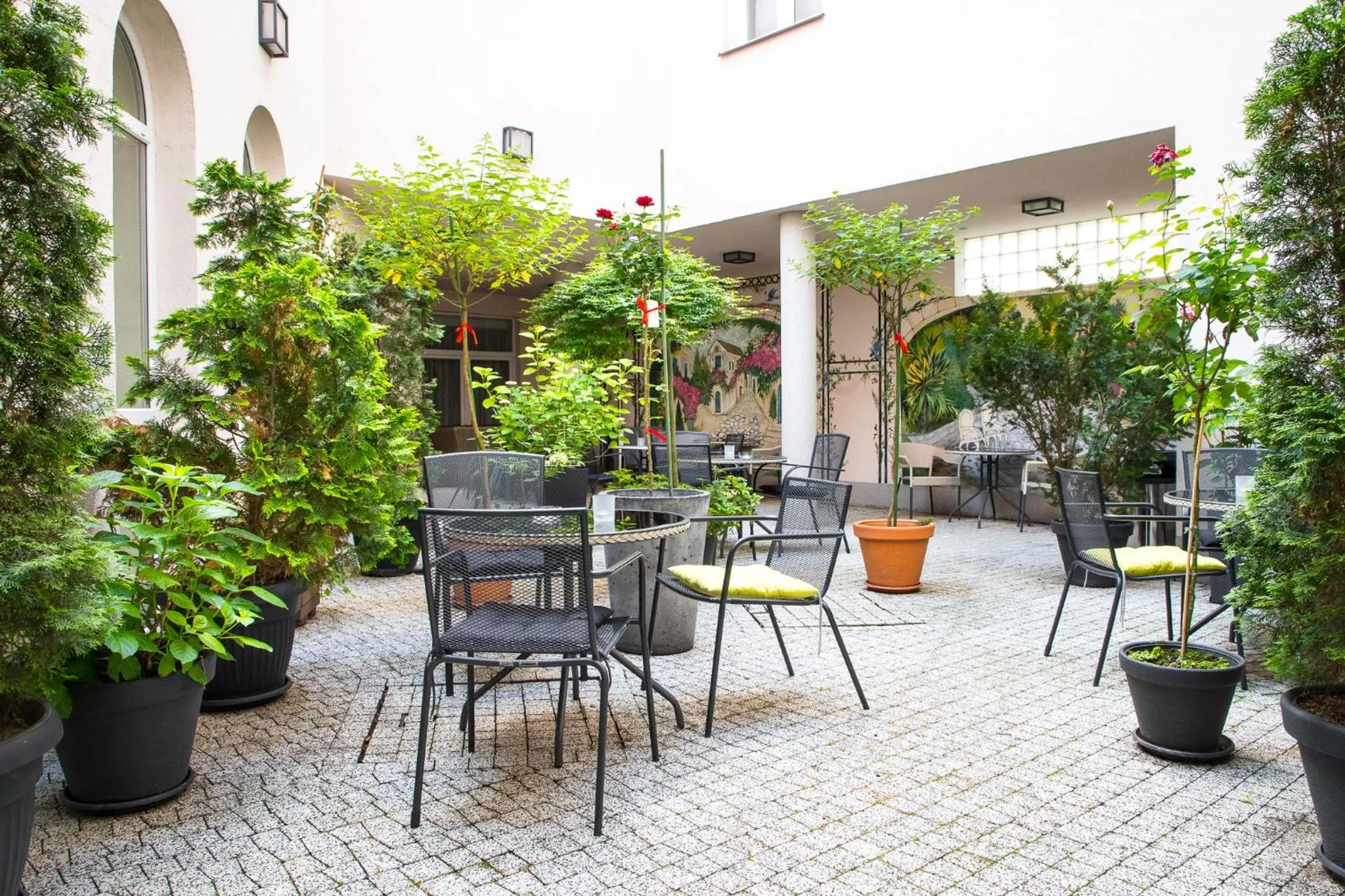 Patio in Europejski Boutique Hotel