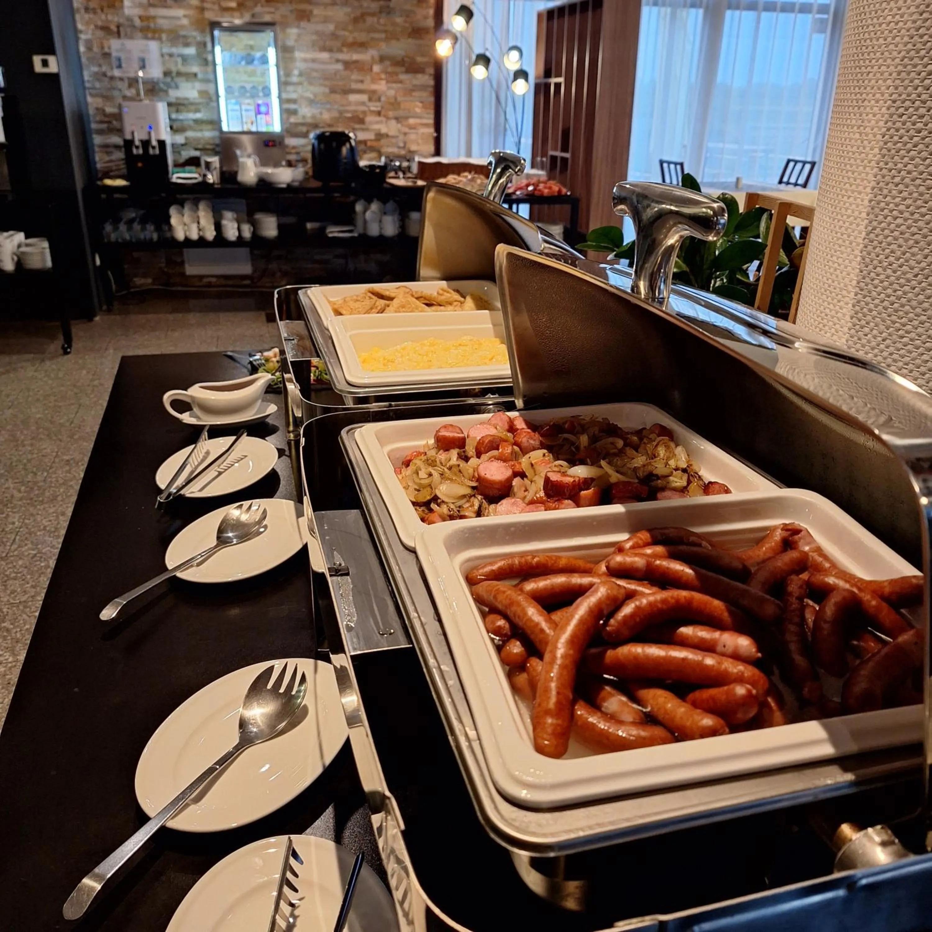 Breakfast in Hotel i Aquapark Olender