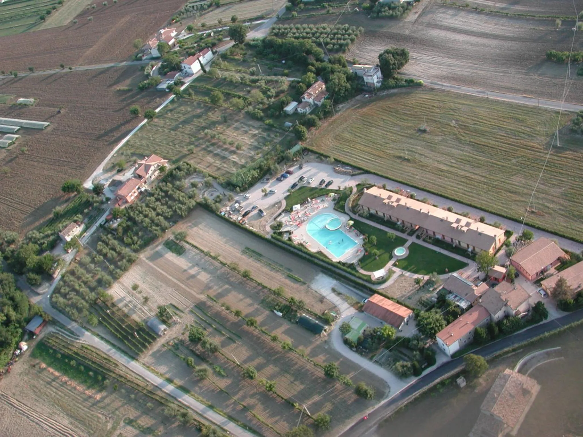 Bird's eye view in Valle del Metauro Country House