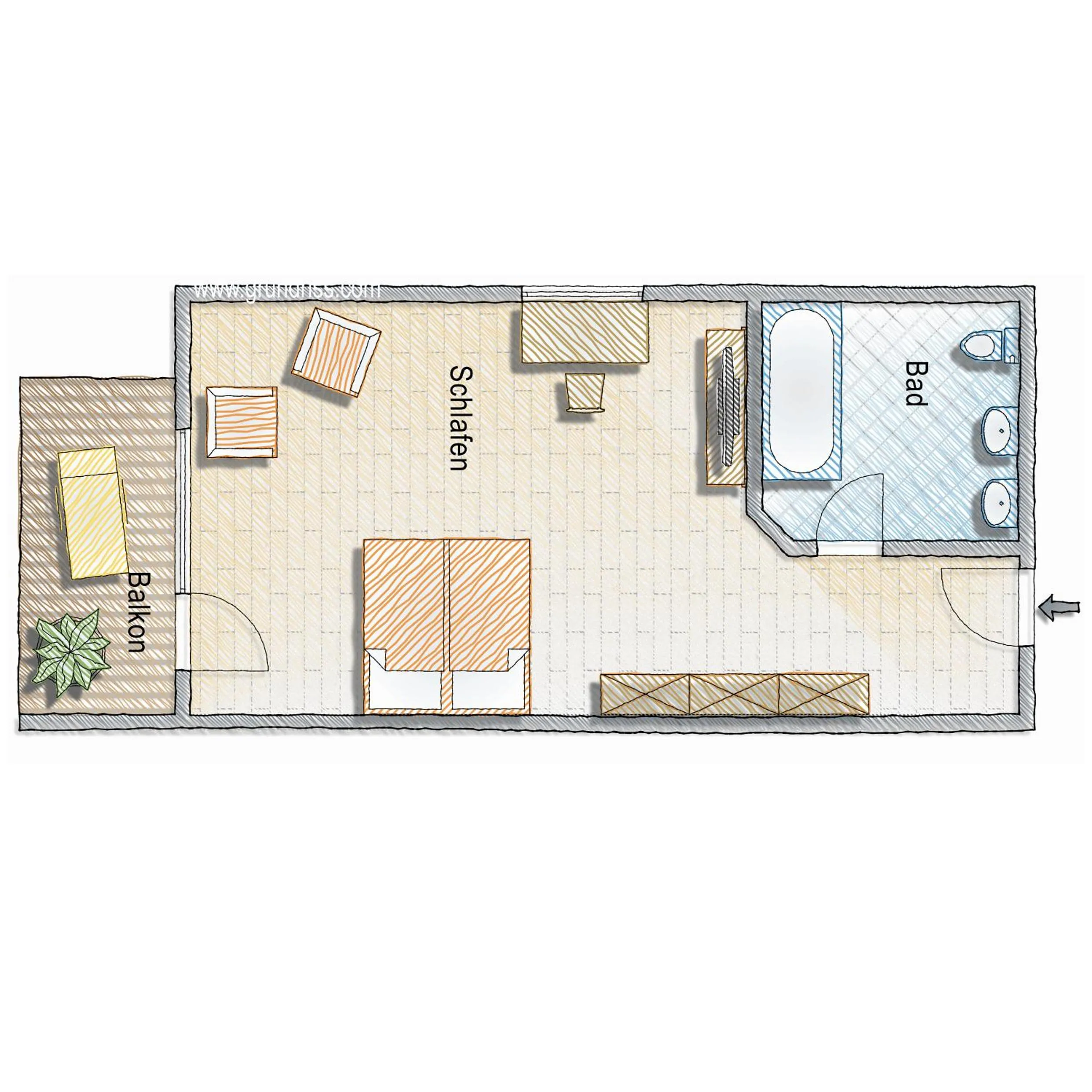 Floor plan in Hotel Heselbacher Hof