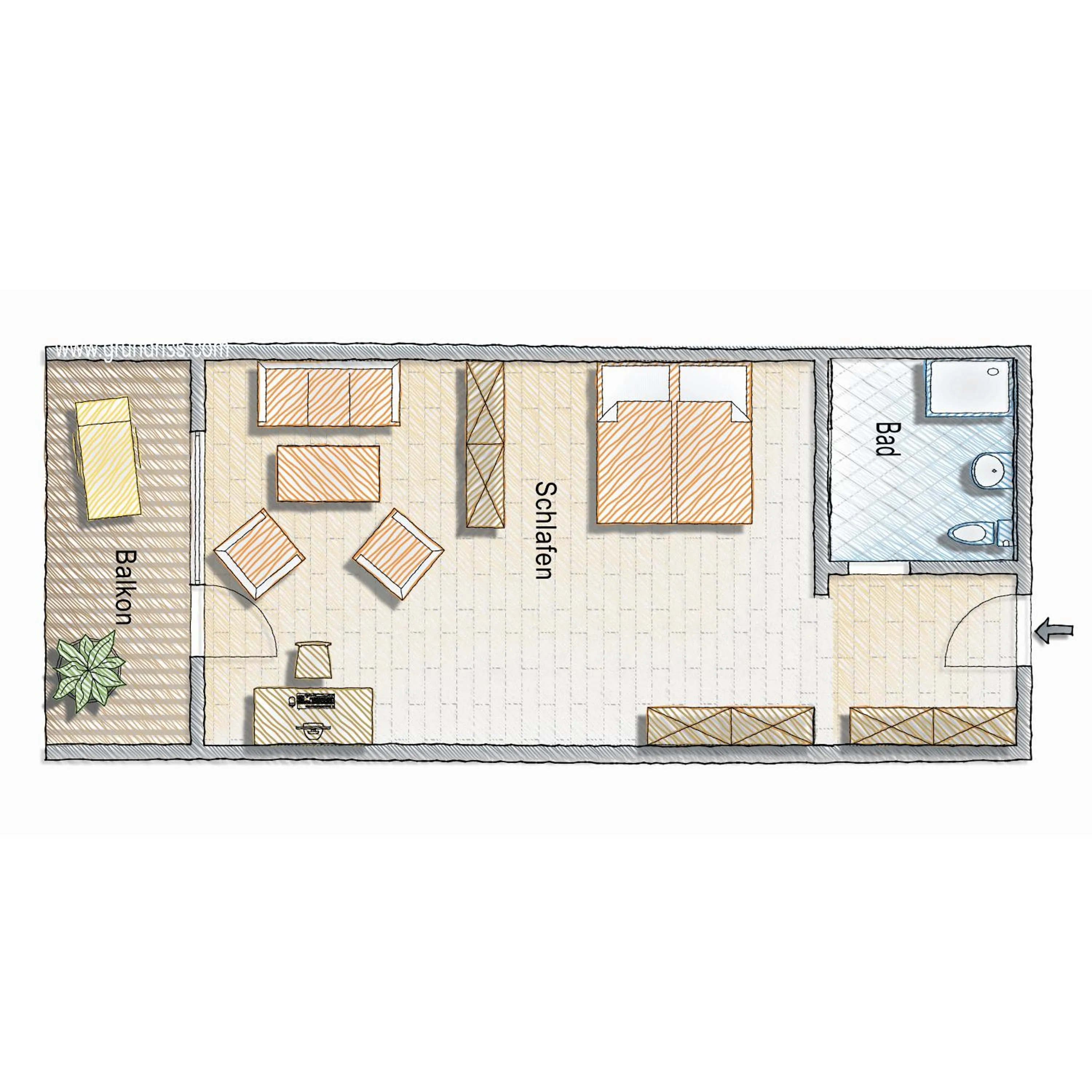 Floor plan in Hotel Heselbacher Hof
