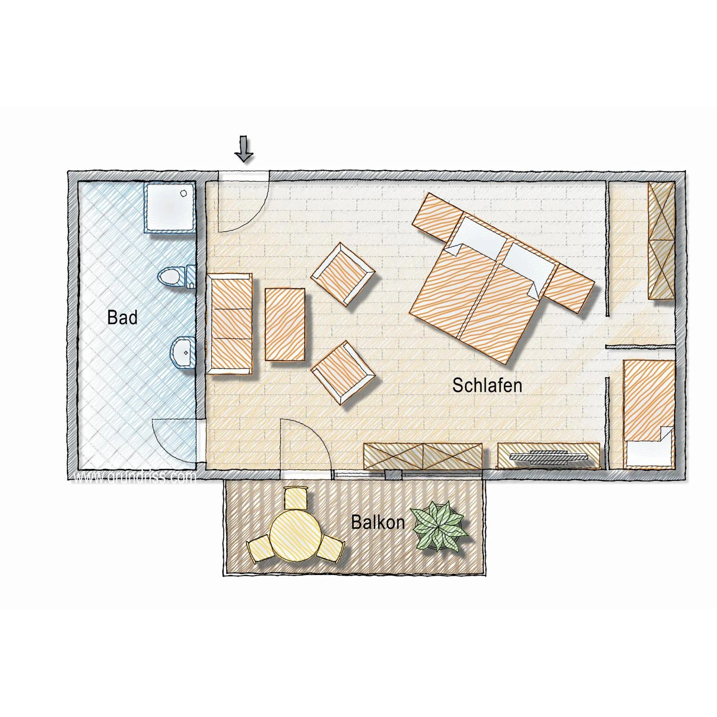 Floor plan in Hotel Heselbacher Hof