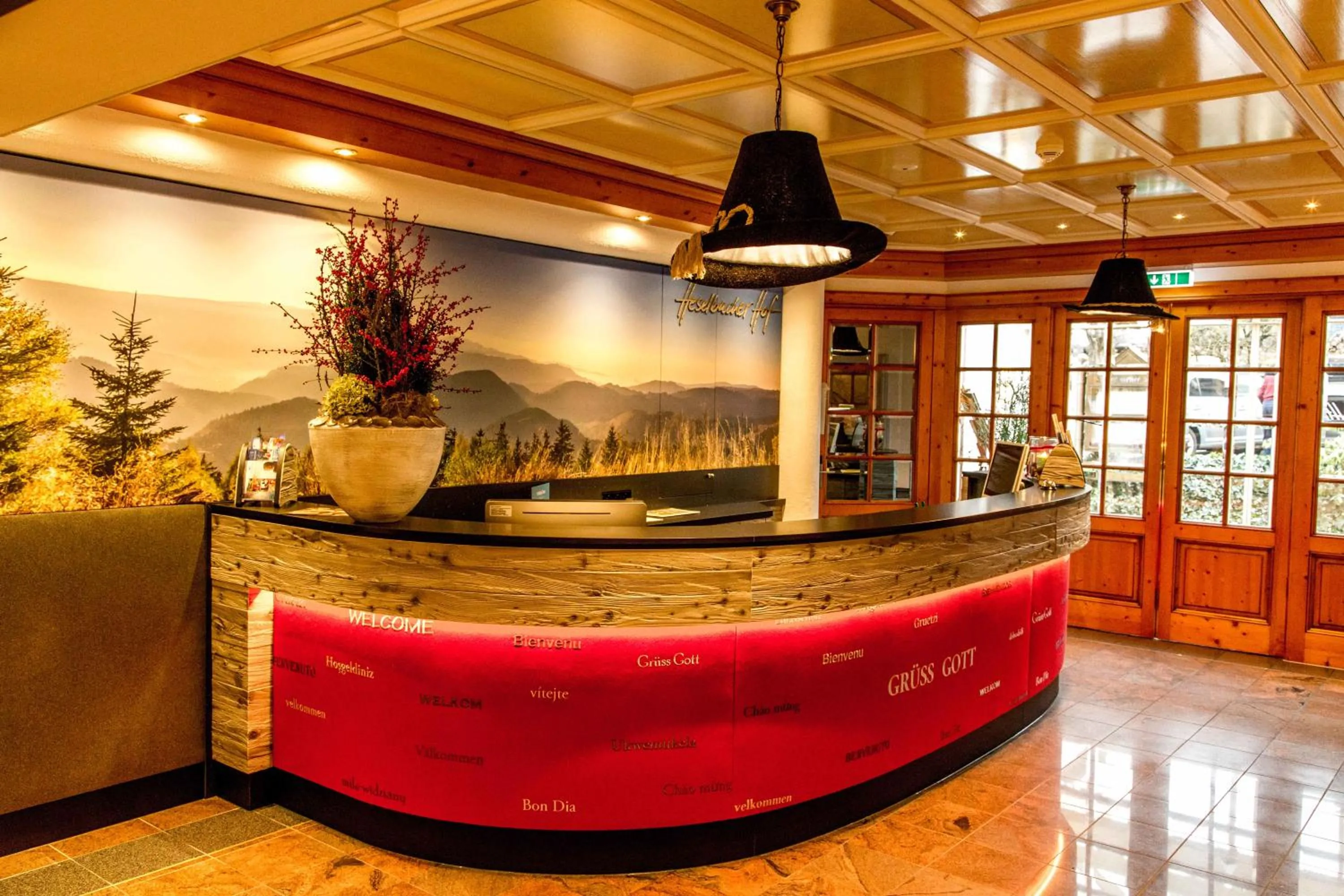 Lobby or reception in Hotel Heselbacher Hof