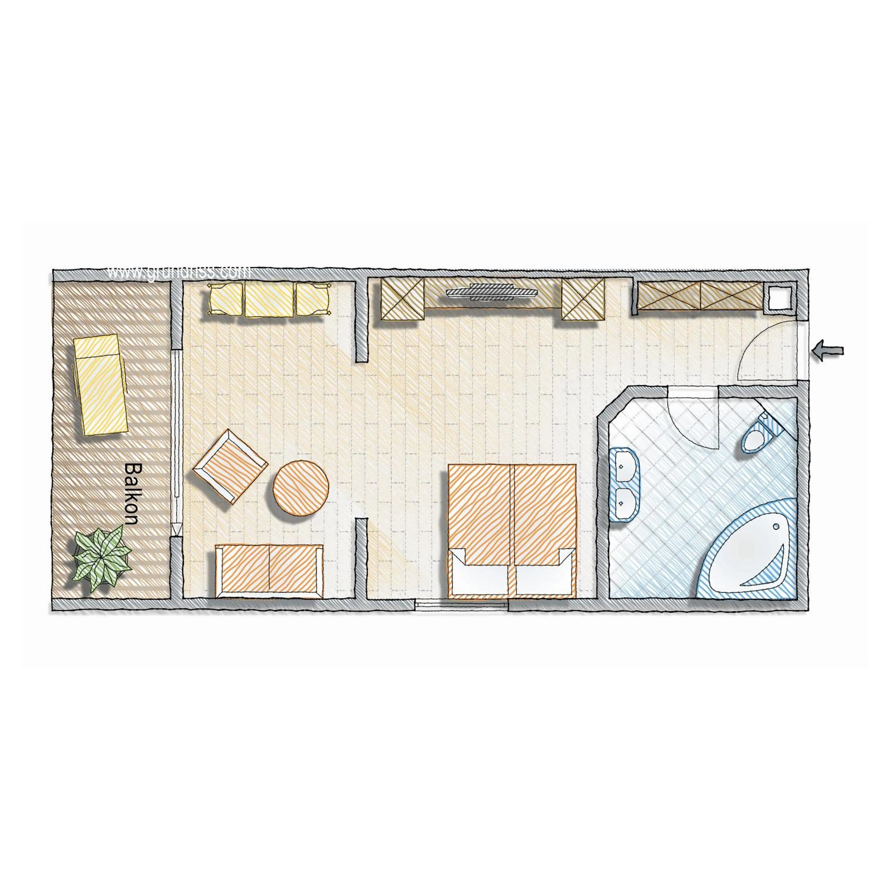 Floor plan in Hotel Heselbacher Hof