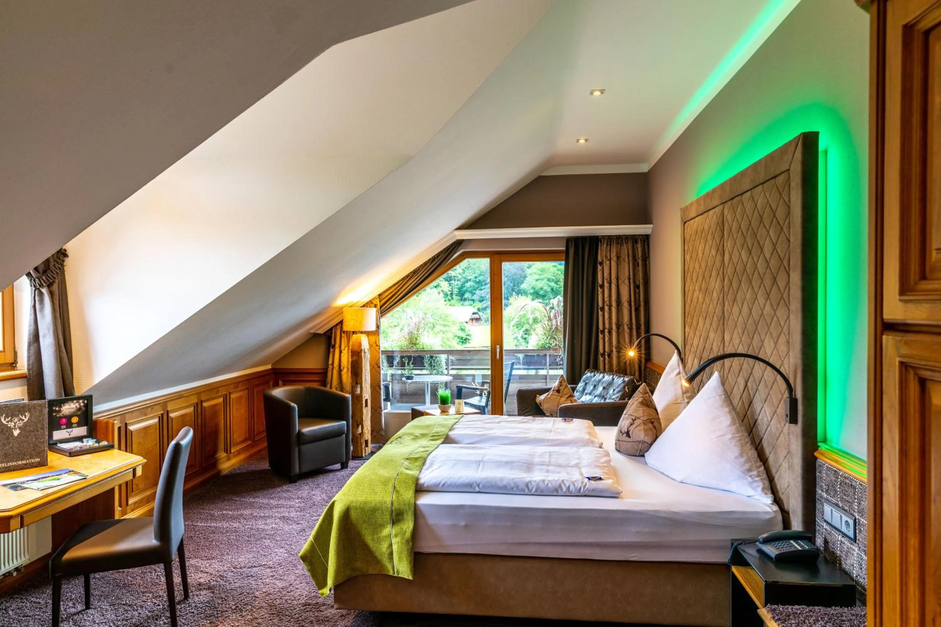 Photo of the whole room, Bed in Hotel Heselbacher Hof