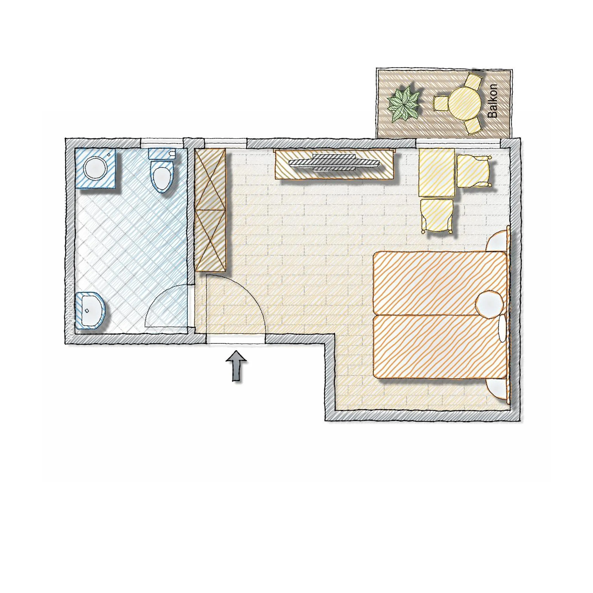 Floor plan in Hotel Heselbacher Hof