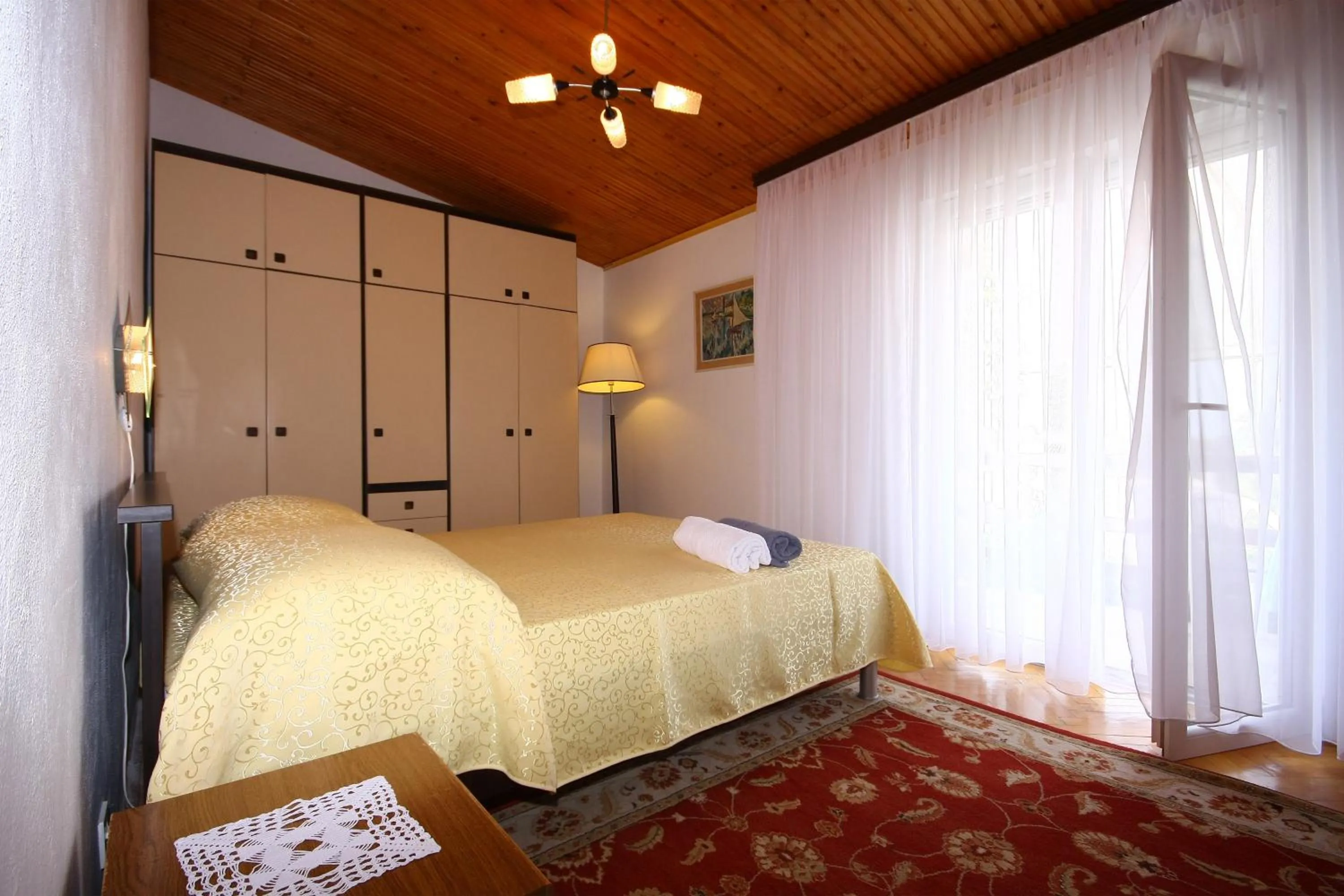 Bedroom, Bed in Villa Perla