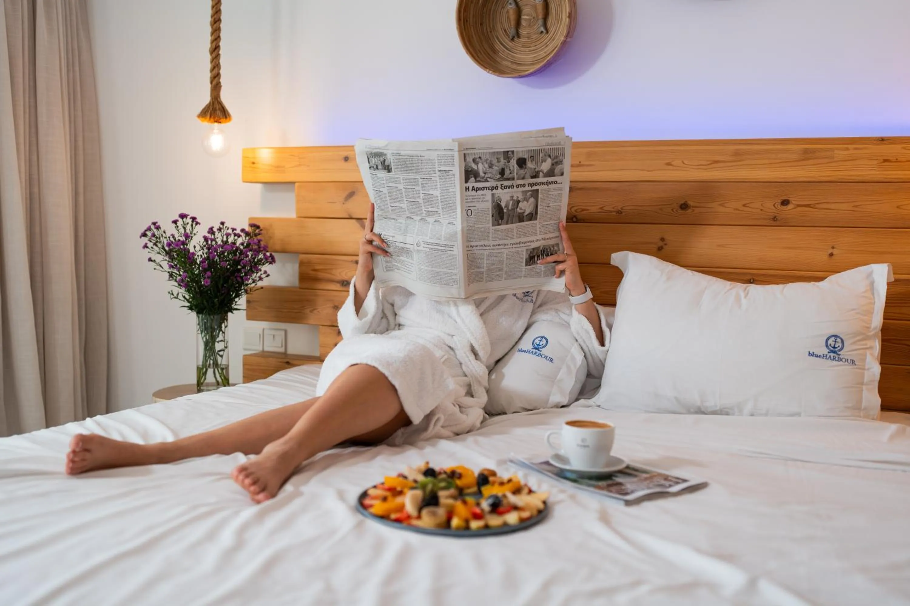 Bed in Blue Harbour Boutique