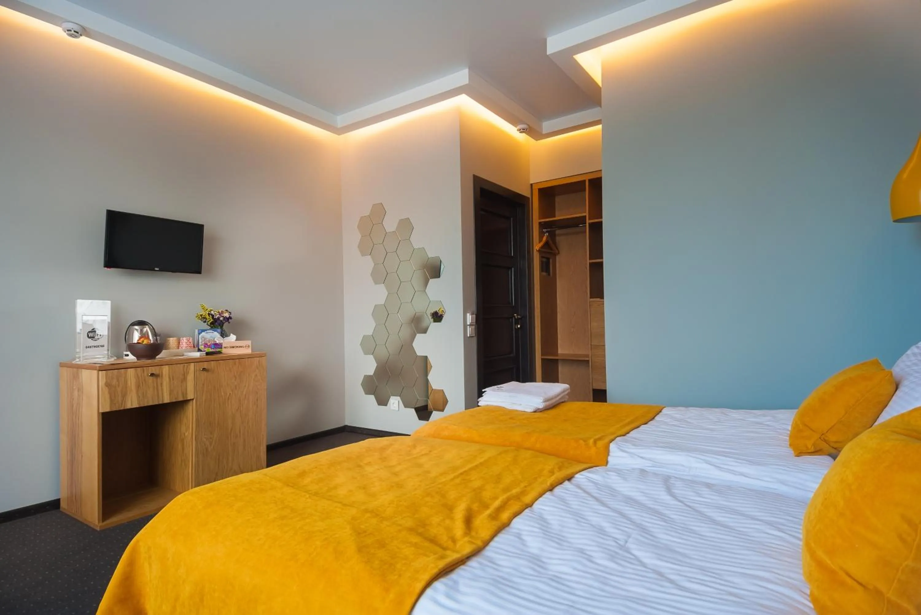 Bed in Beehive Hotel