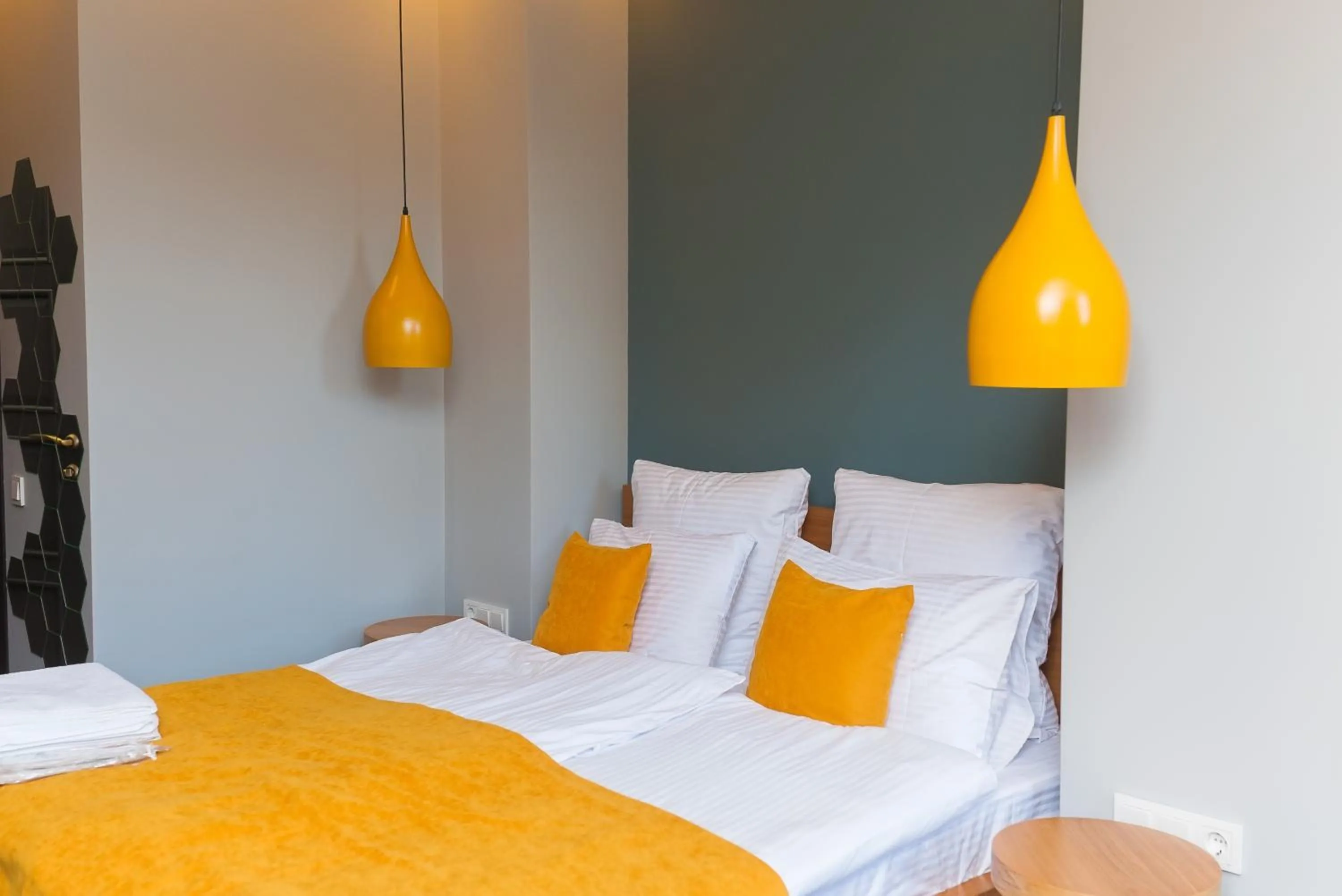 Bed in Beehive Hotel