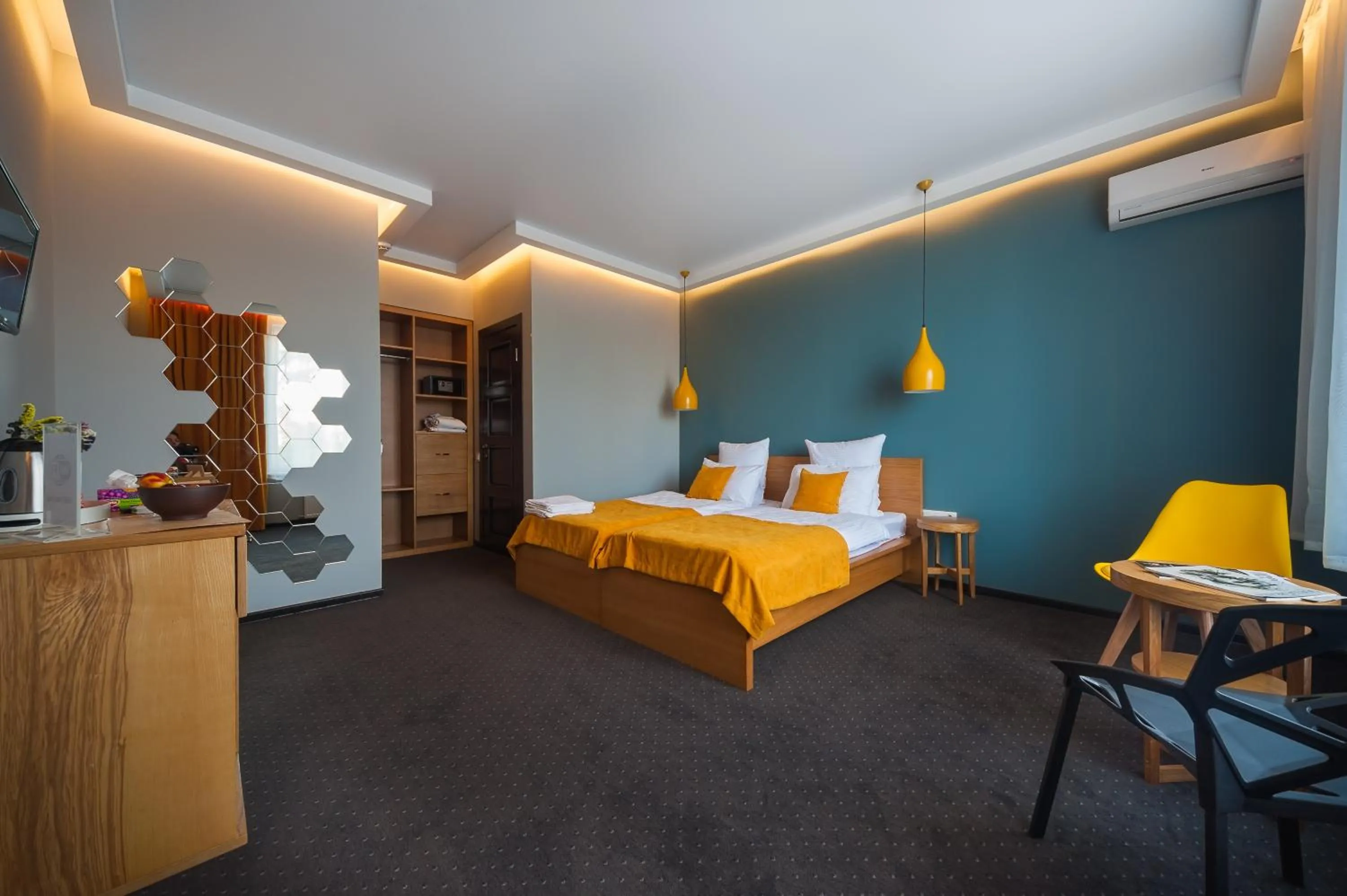 Bed in Beehive Hotel