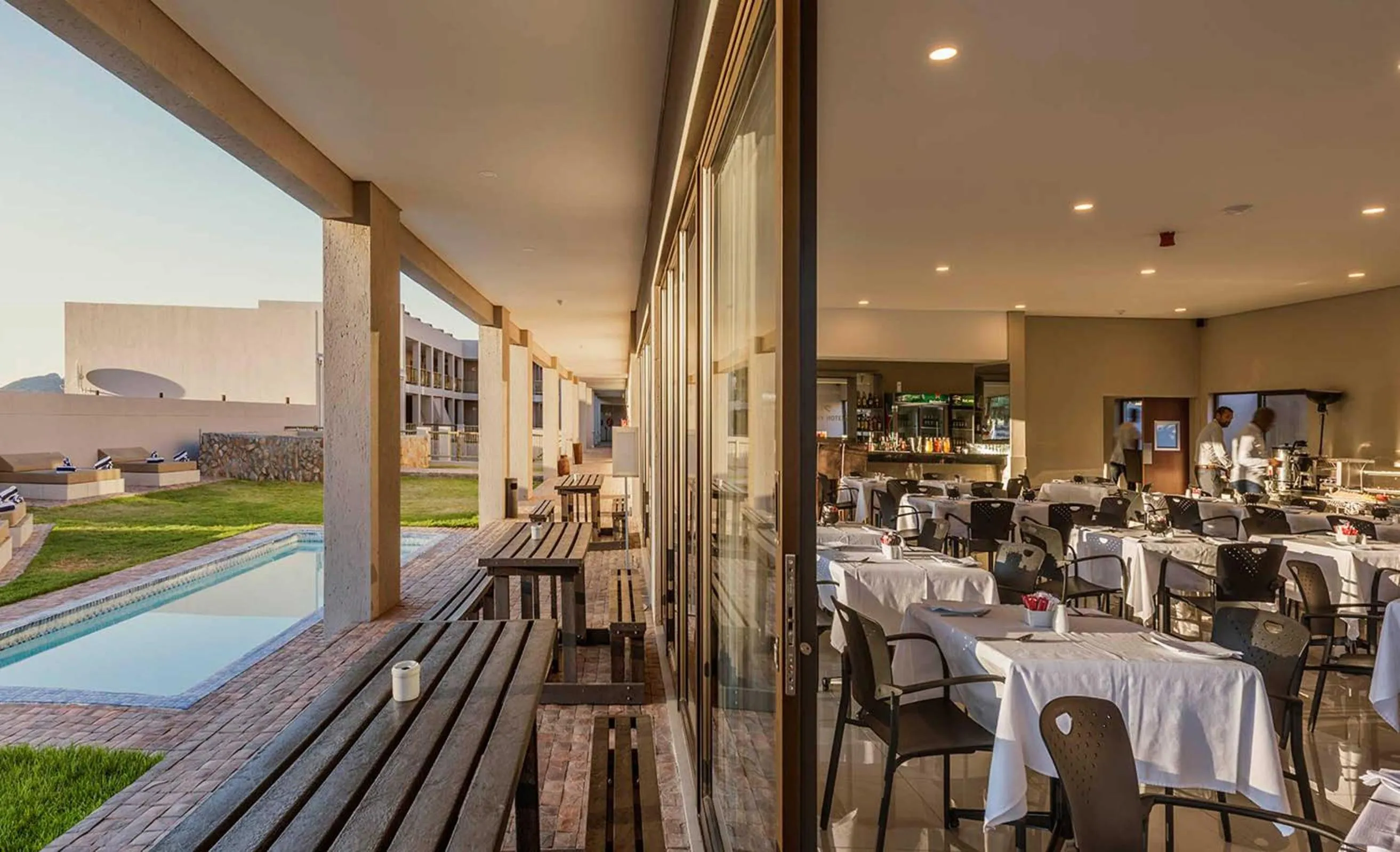 Patio in Springbok Inn