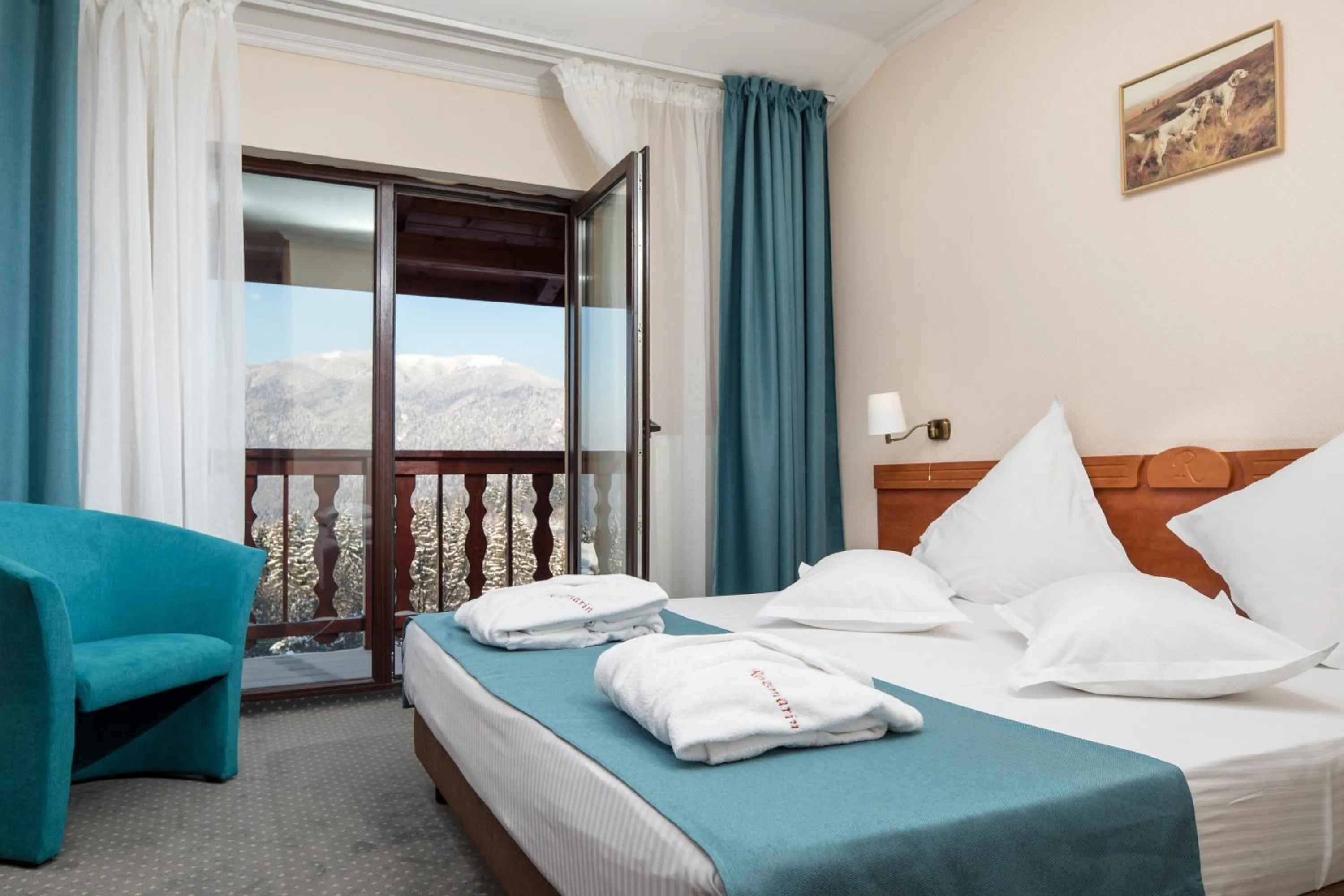 Bedroom, Bed in Hotel Rozmarin