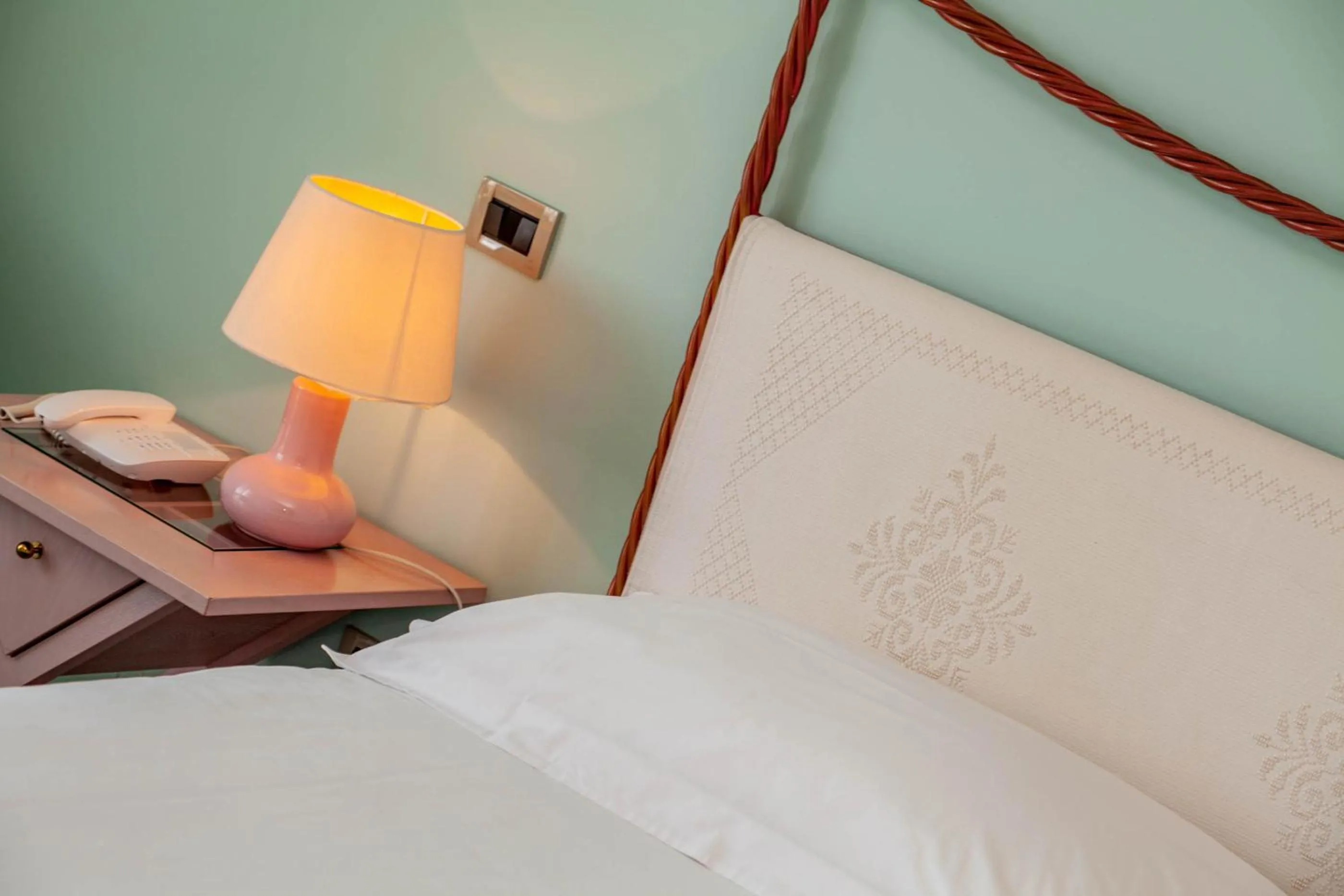 Decorative detail, Bed in Hotel Luna Lughente
