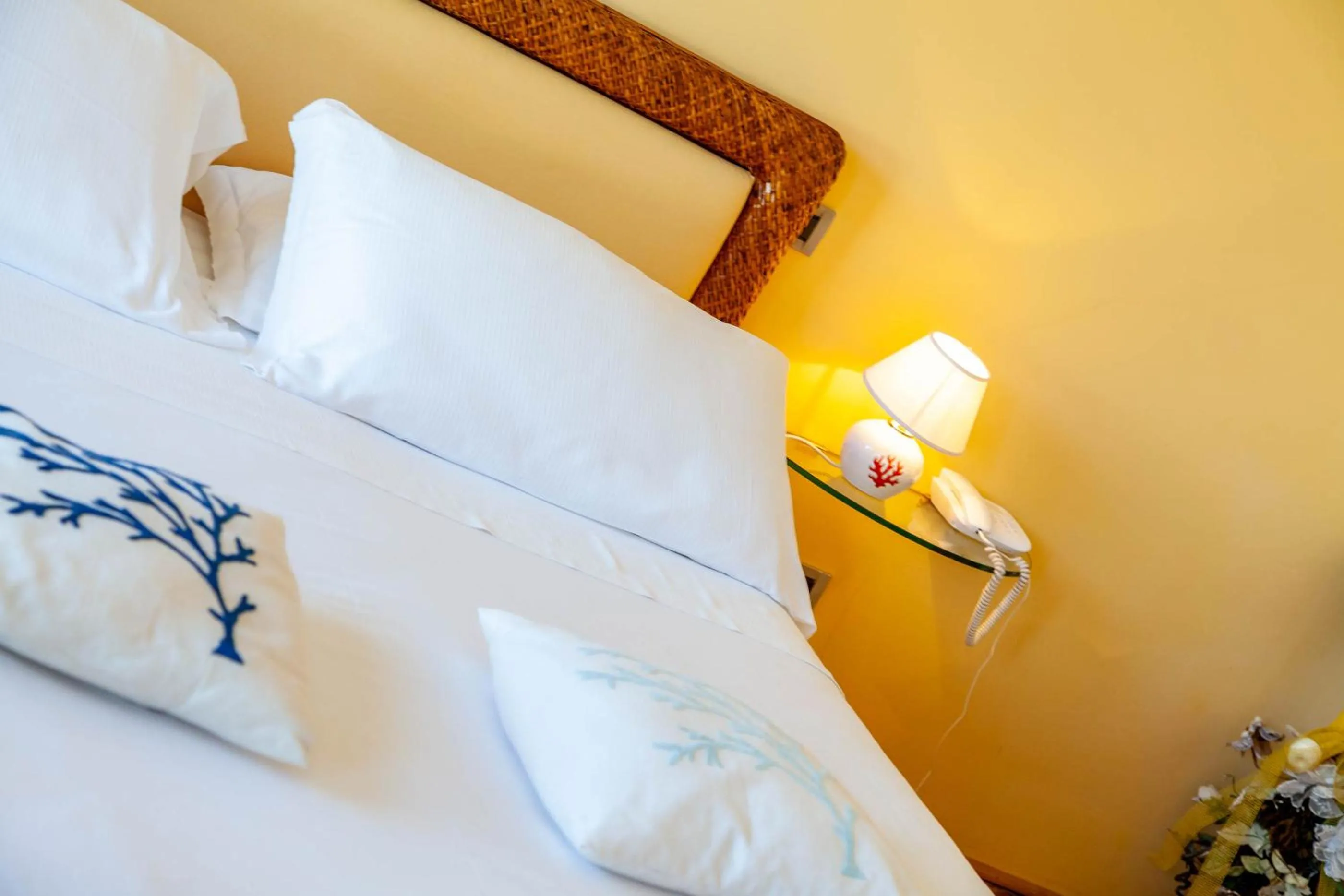 Decorative detail, Bed in Hotel Luna Lughente