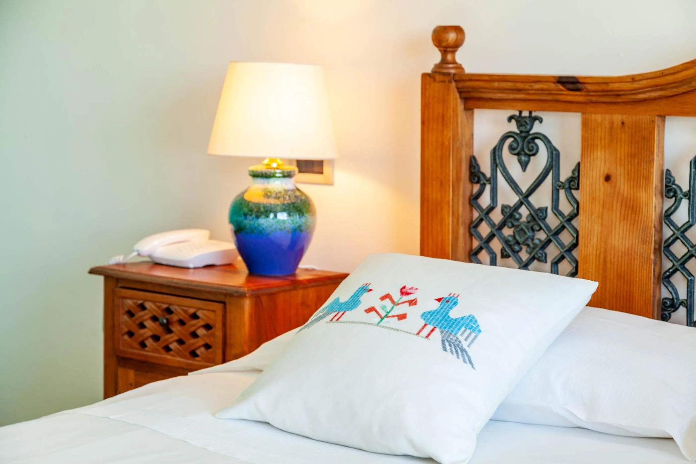 Decorative detail, Bed in Hotel Luna Lughente