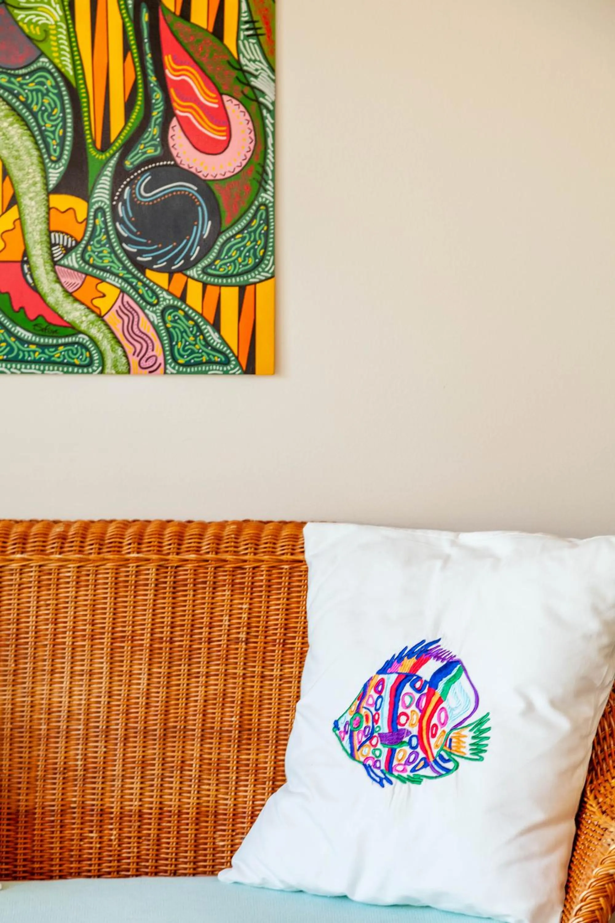 Decorative detail, Bed in Hotel Luna Lughente