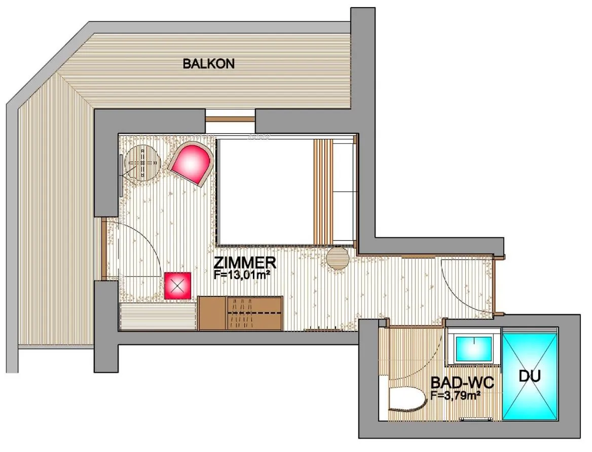 Photo of the whole room in Hotel Alpenland