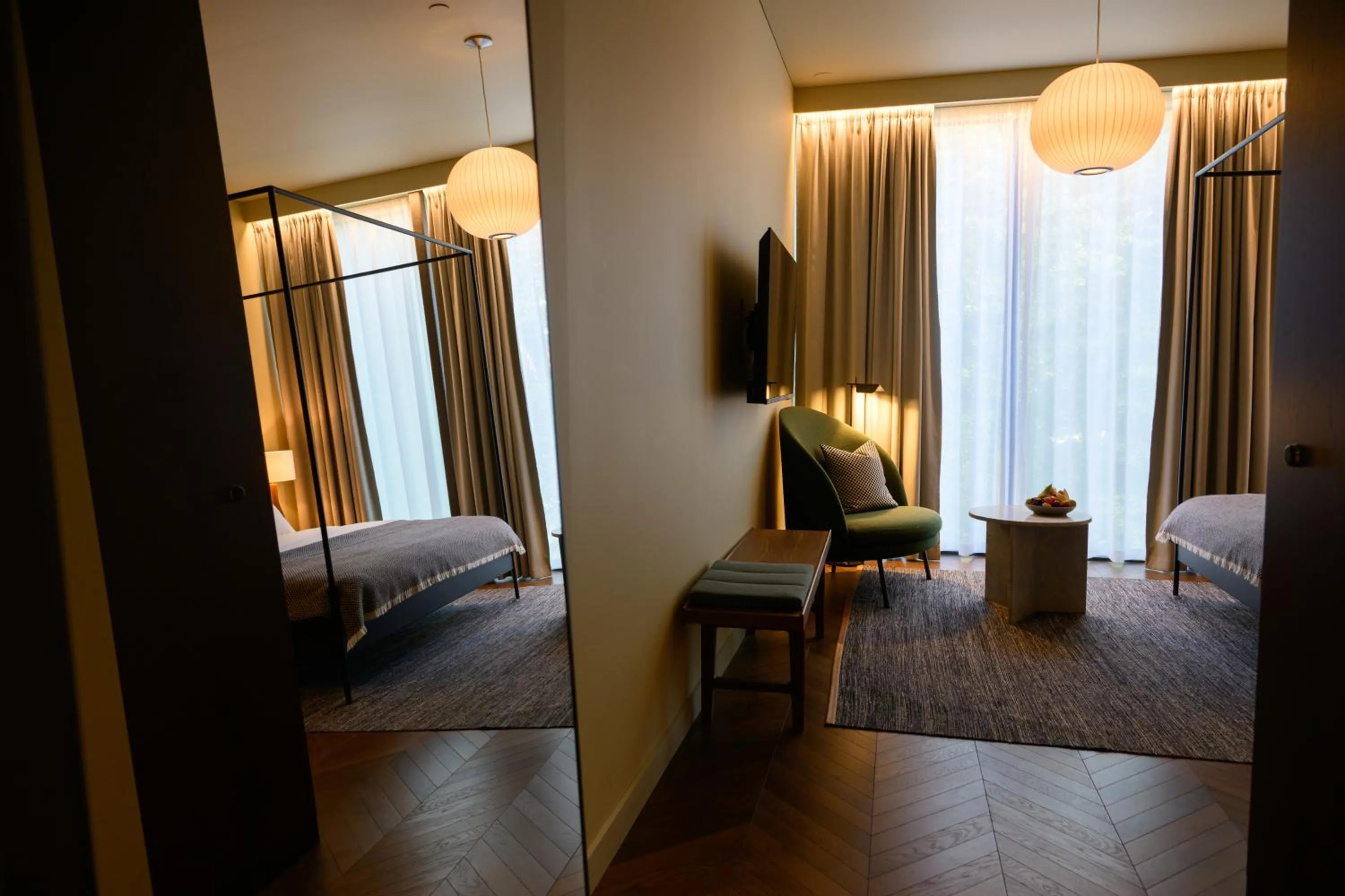 Seating area, Bed in Grand Hotel Terminus