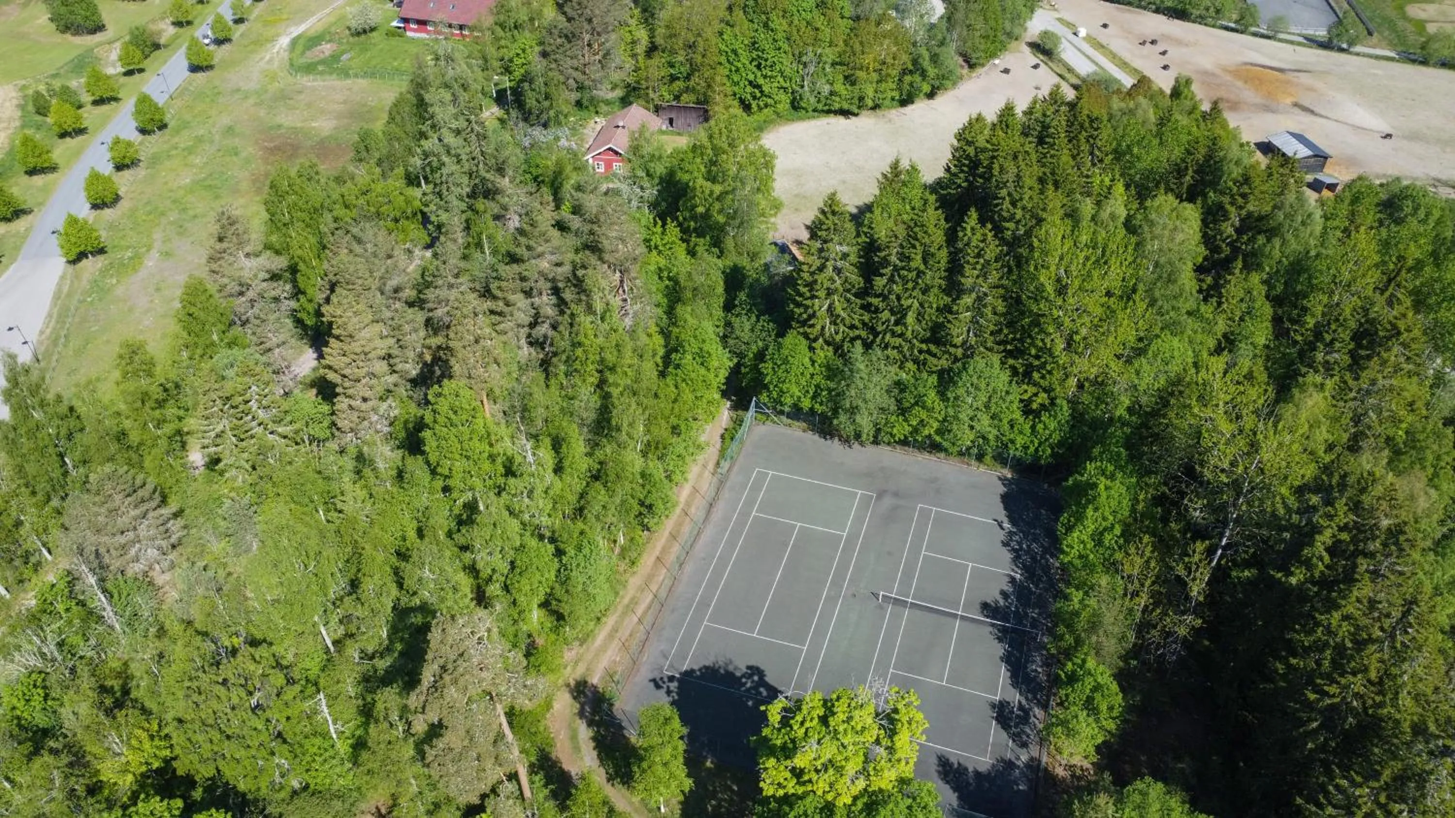 Bird's eye view in Losby Gods Manor