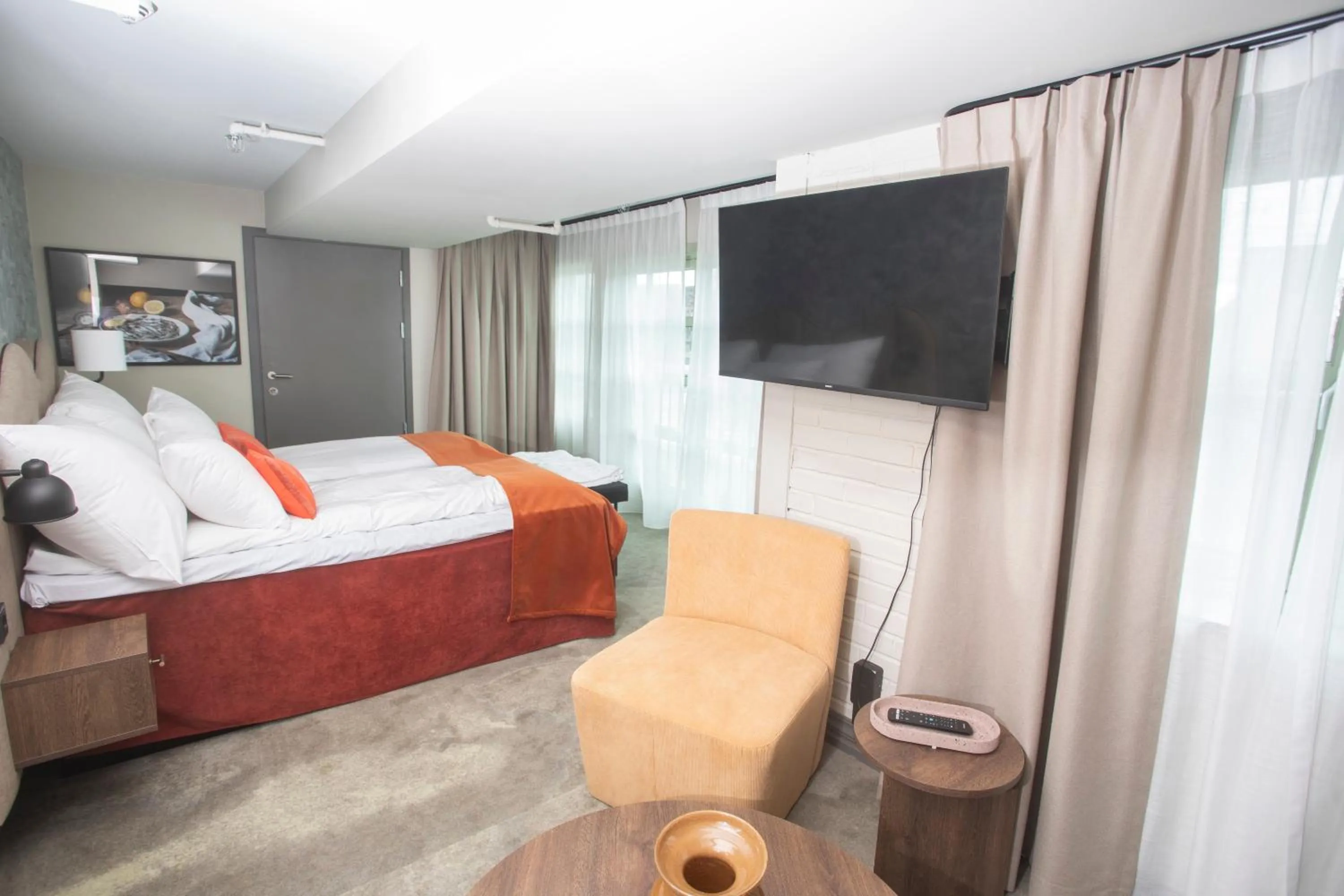 Bed in Clarion Collection Hotel Bryggeparken