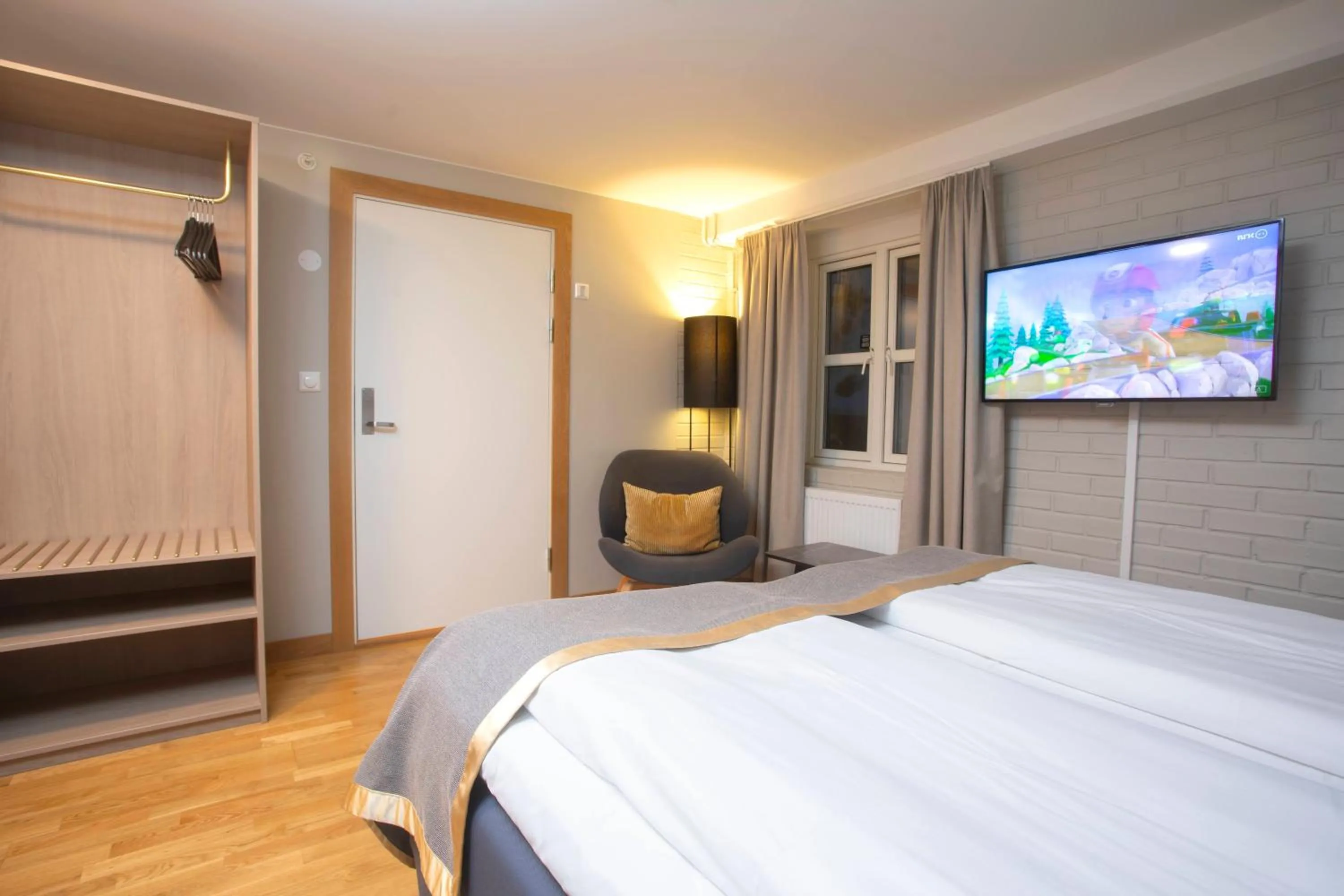 Bed in Clarion Collection Hotel Bryggeparken