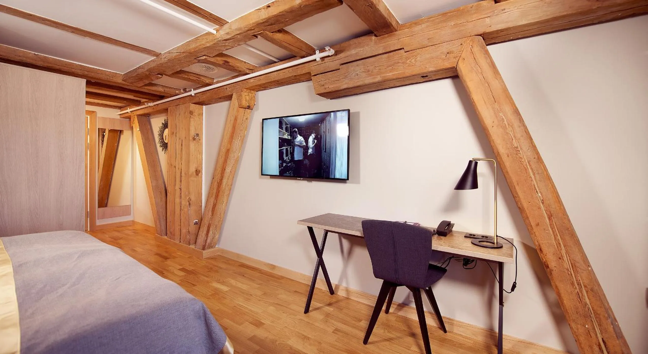 Bed in Clarion Collection Hotel Bryggeparken