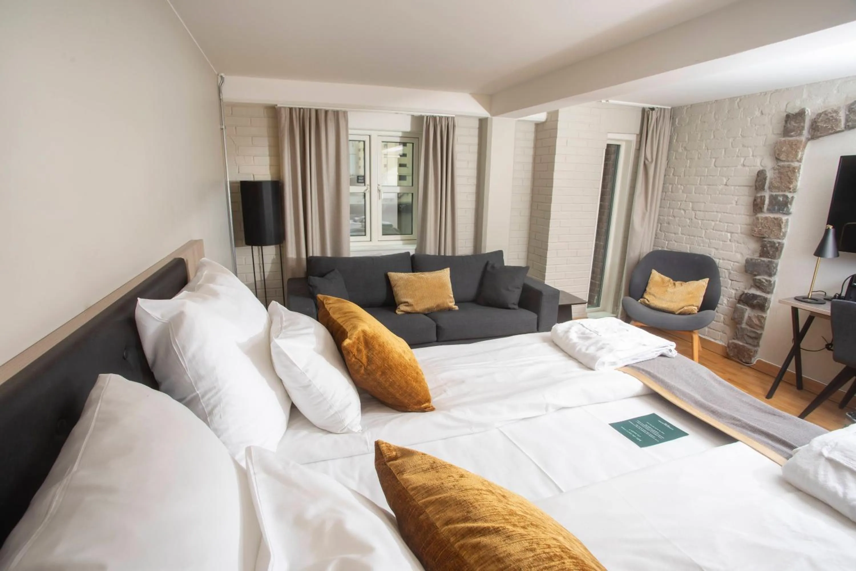 Bed in Clarion Collection Hotel Bryggeparken