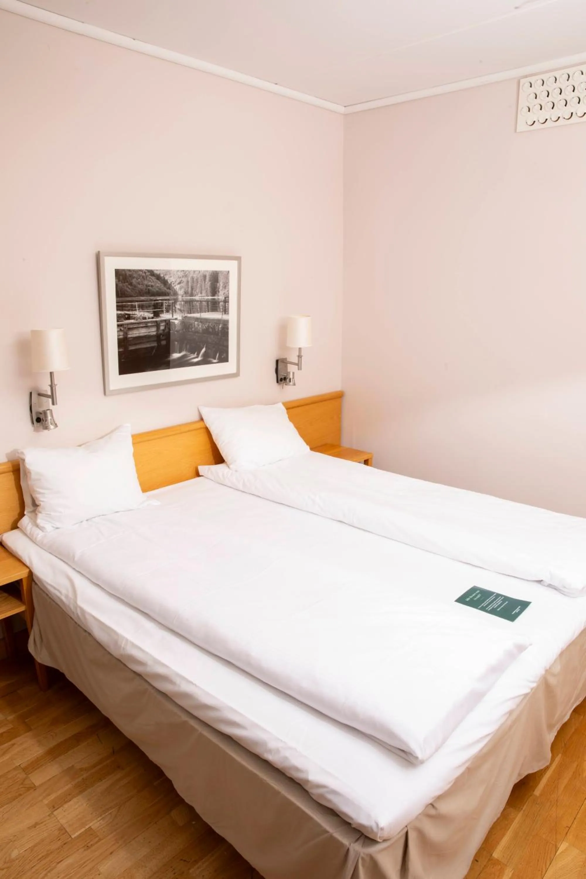 Bed in Clarion Collection Hotel Bryggeparken