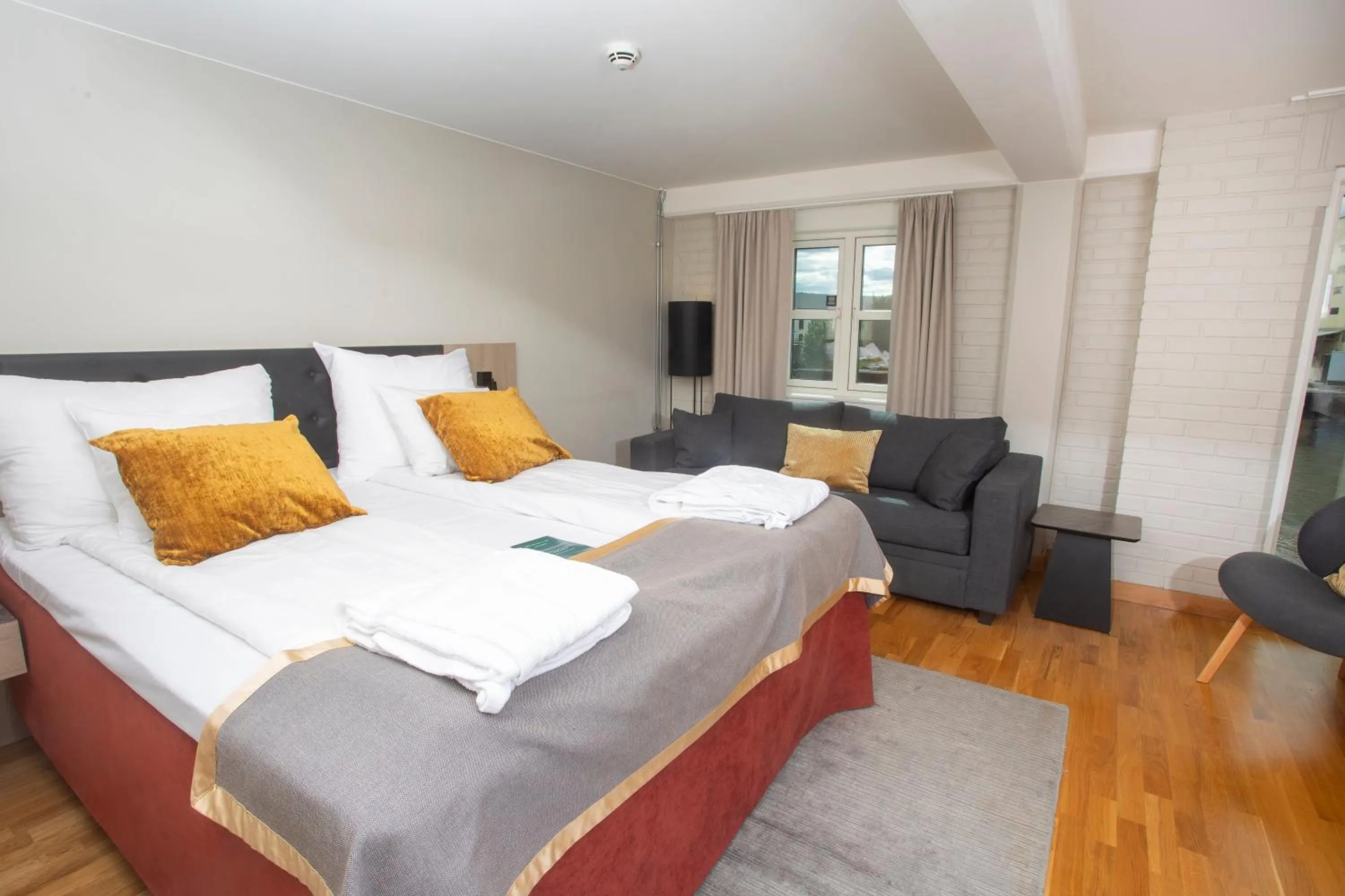 Bed in Clarion Collection Hotel Bryggeparken