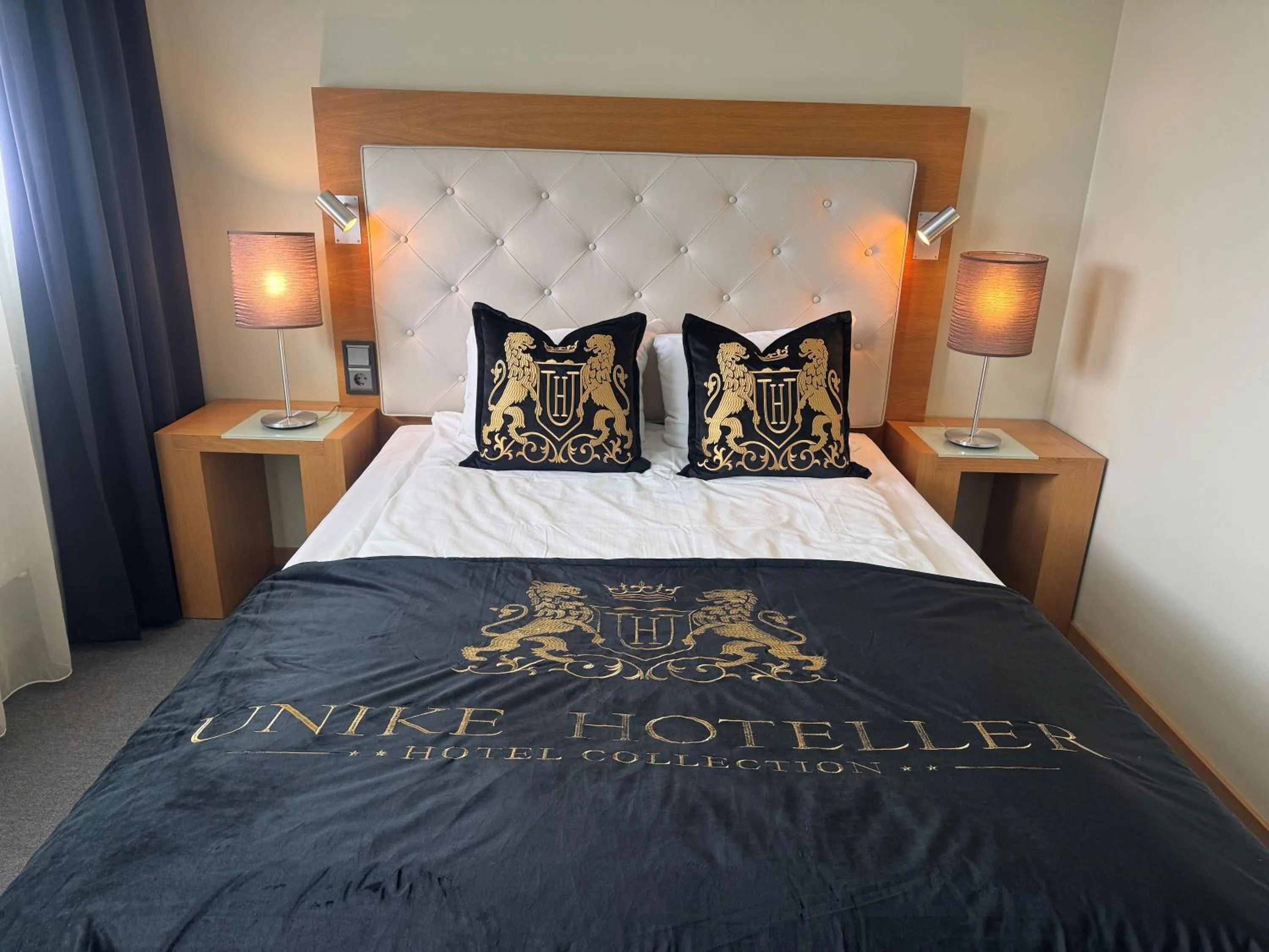 Bed in Utsikten Hotell Kvinesdal - Unike Hoteller
